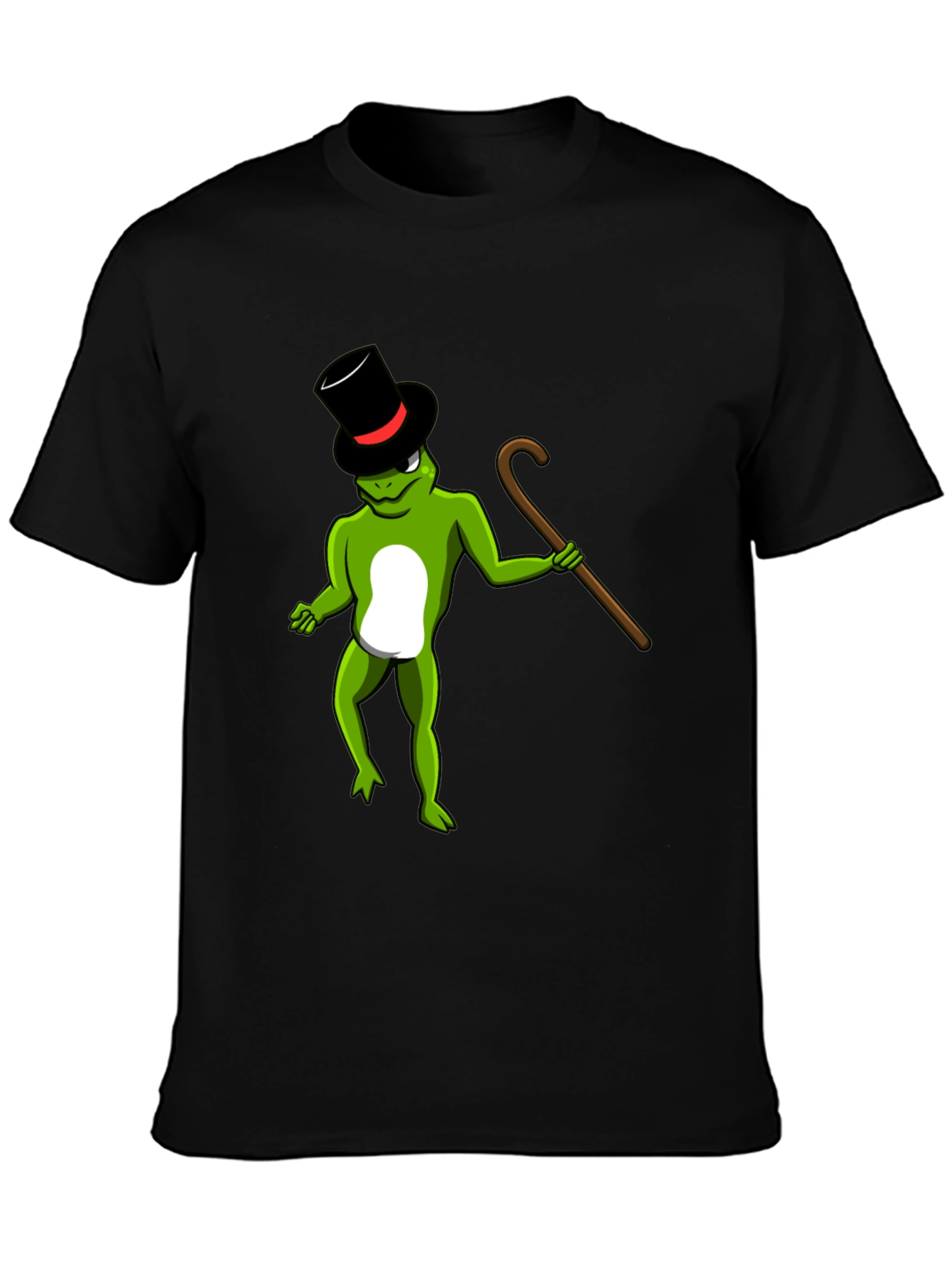 Frog with Cane Graphic Tee - Fun & Stylish