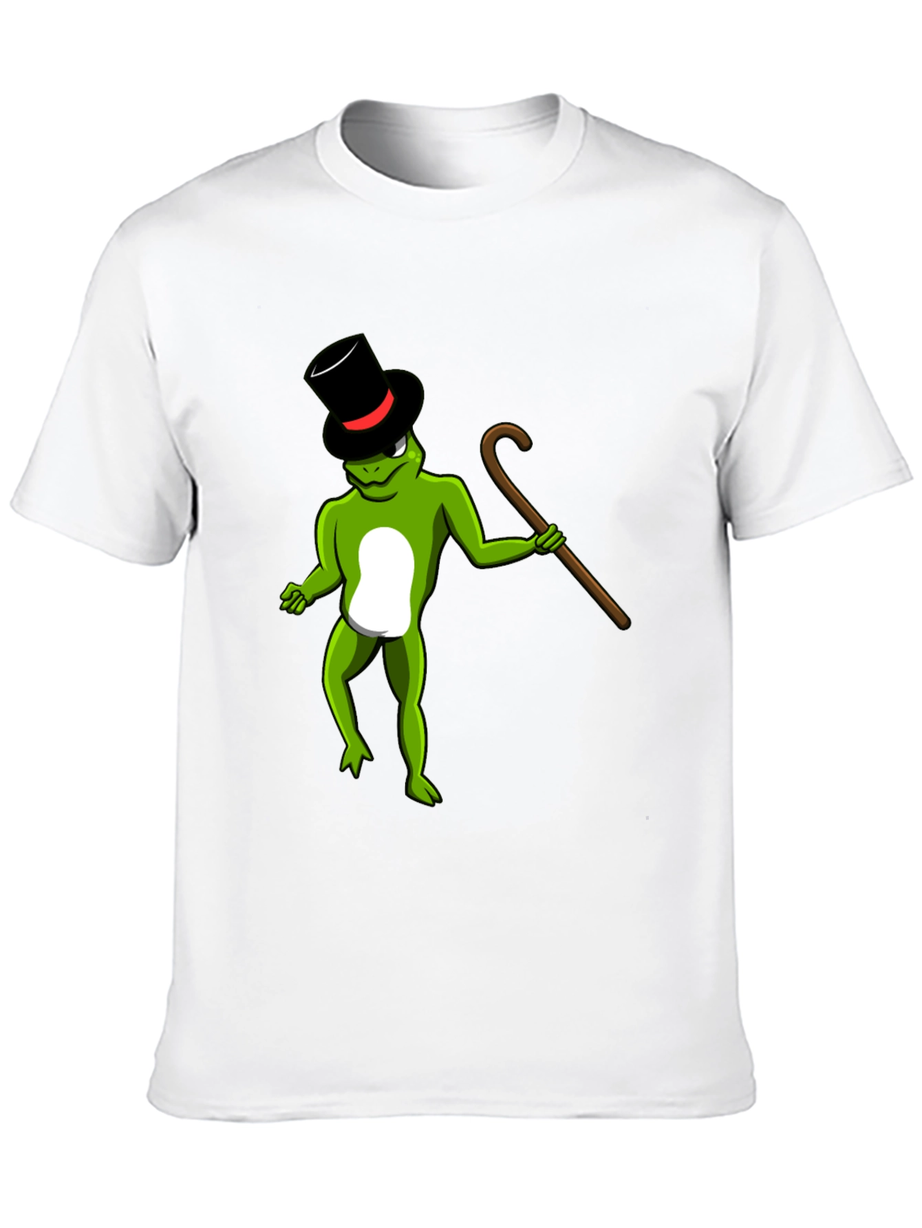Frog with Cane Graphic Tee - Fun & Stylish
