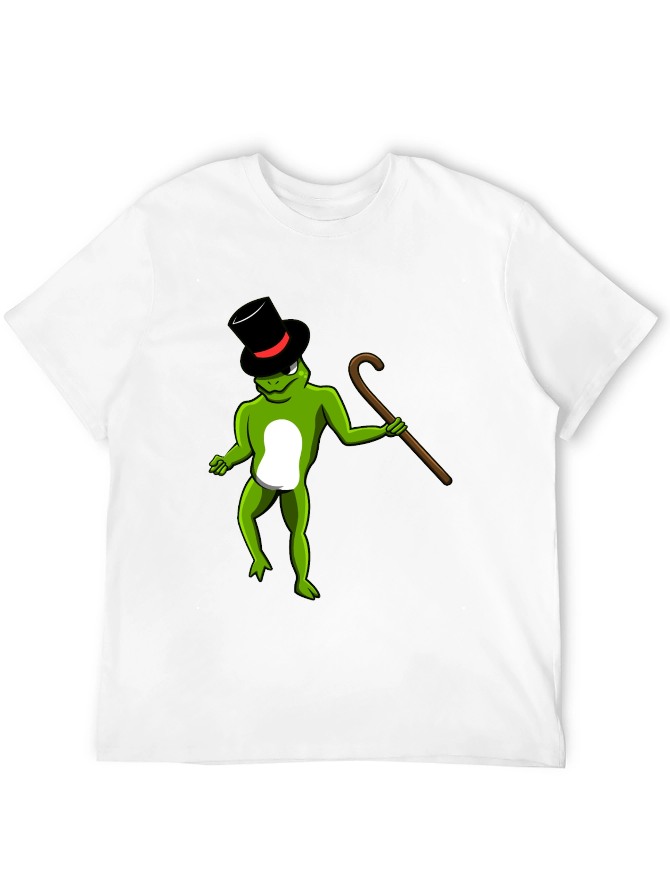 Frog with Cane Graphic Tee - Fun & Stylish