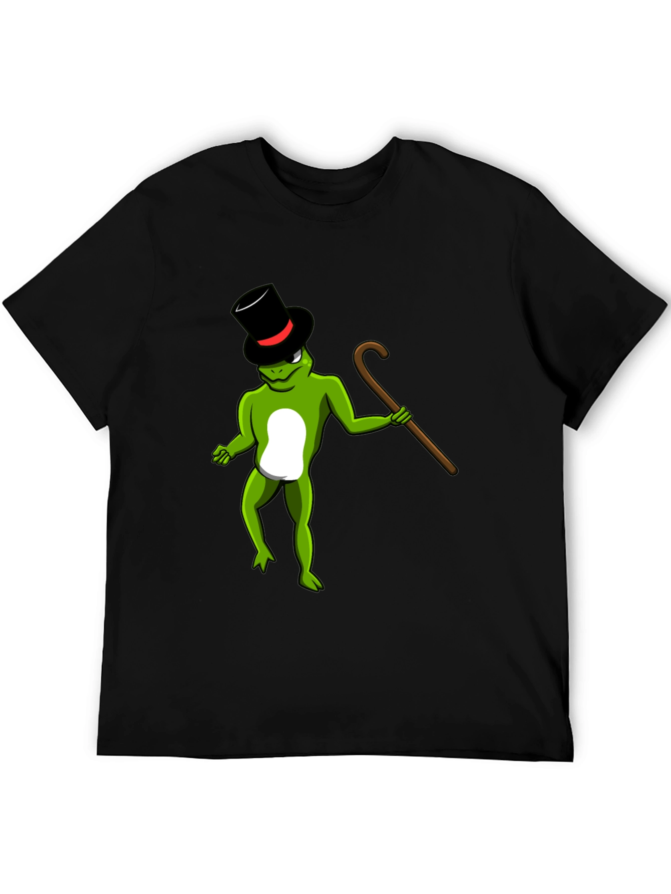 Frog with Cane Graphic Tee - Fun & Stylish