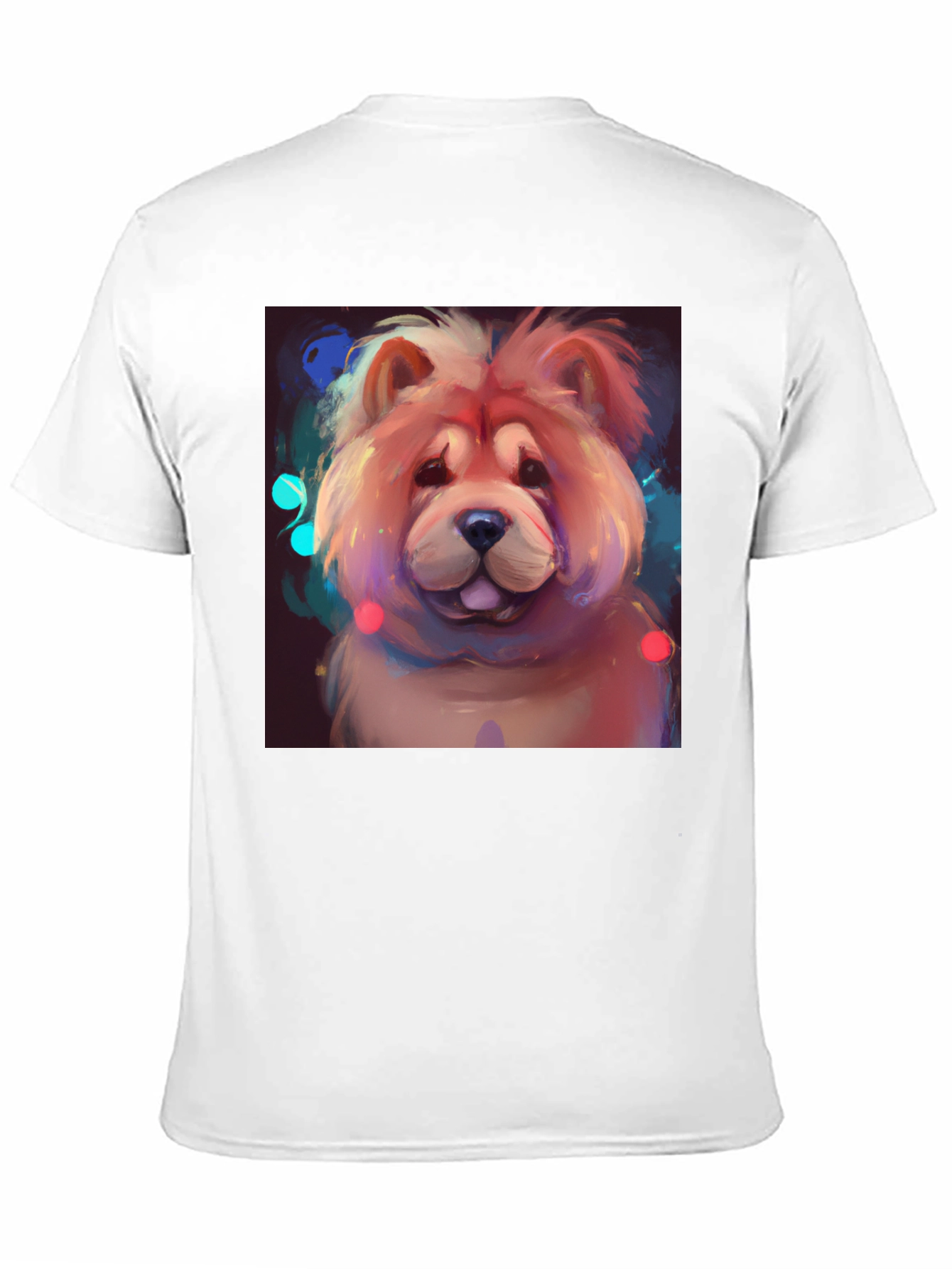 Cartoon Chow Chow Dog Graphic T-Shirt