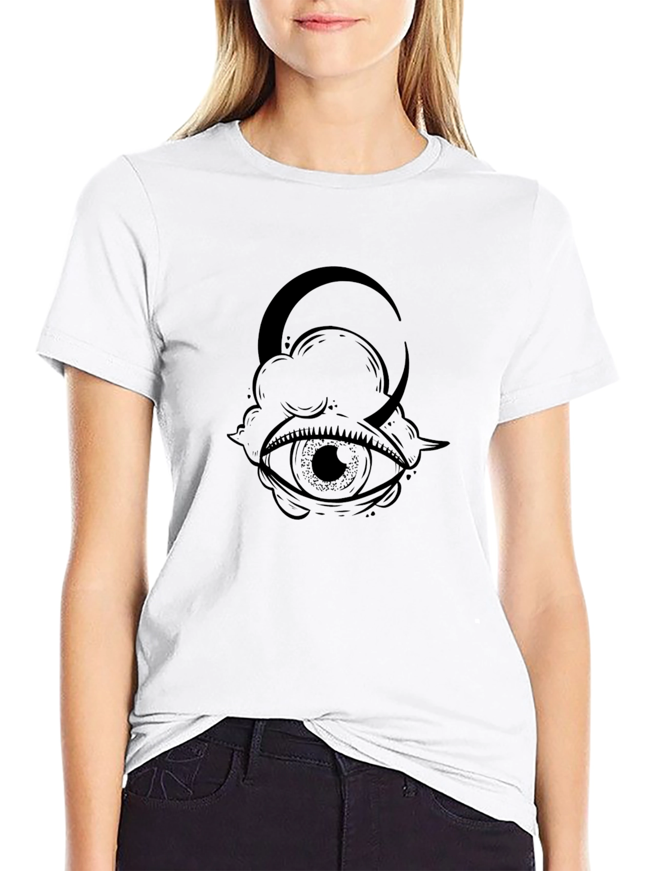 Mystic Eye Moon Graphic T-Shirt