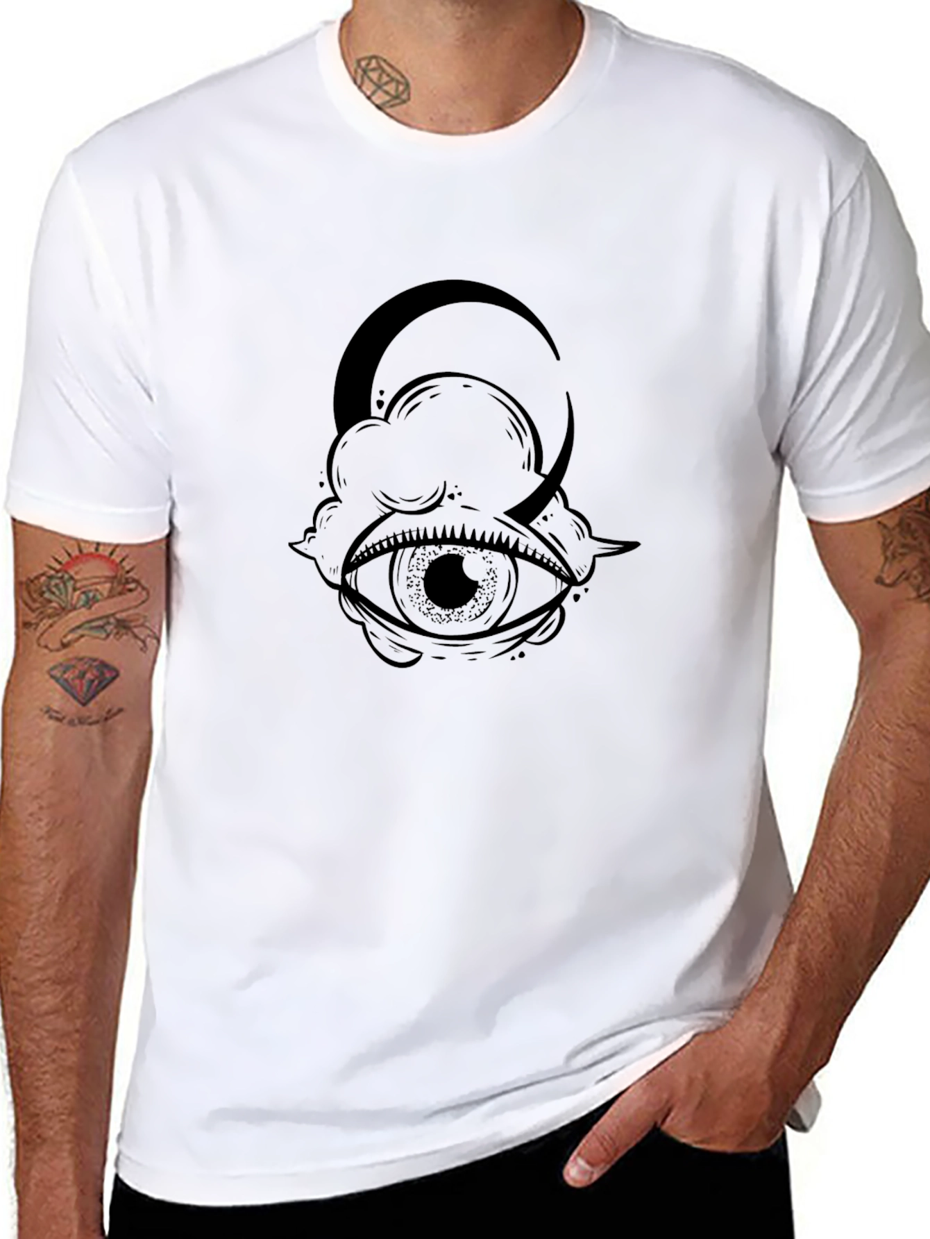 Mystic Eye Moon Graphic T-Shirt