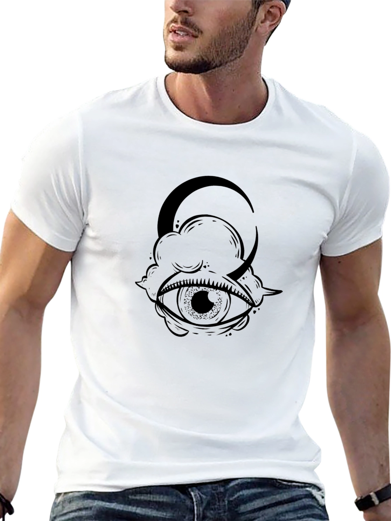 Mystic Eye Moon Graphic T-Shirt