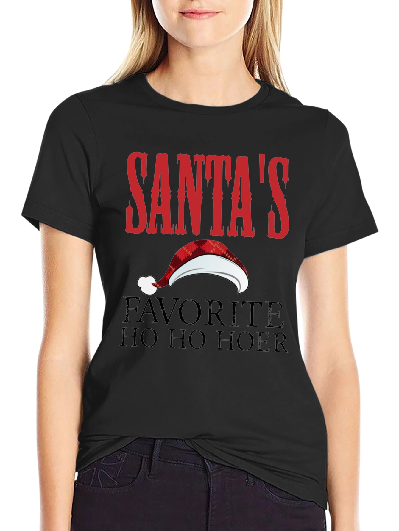 Santas Favorite T-Shirt Funny Christmas Tee
