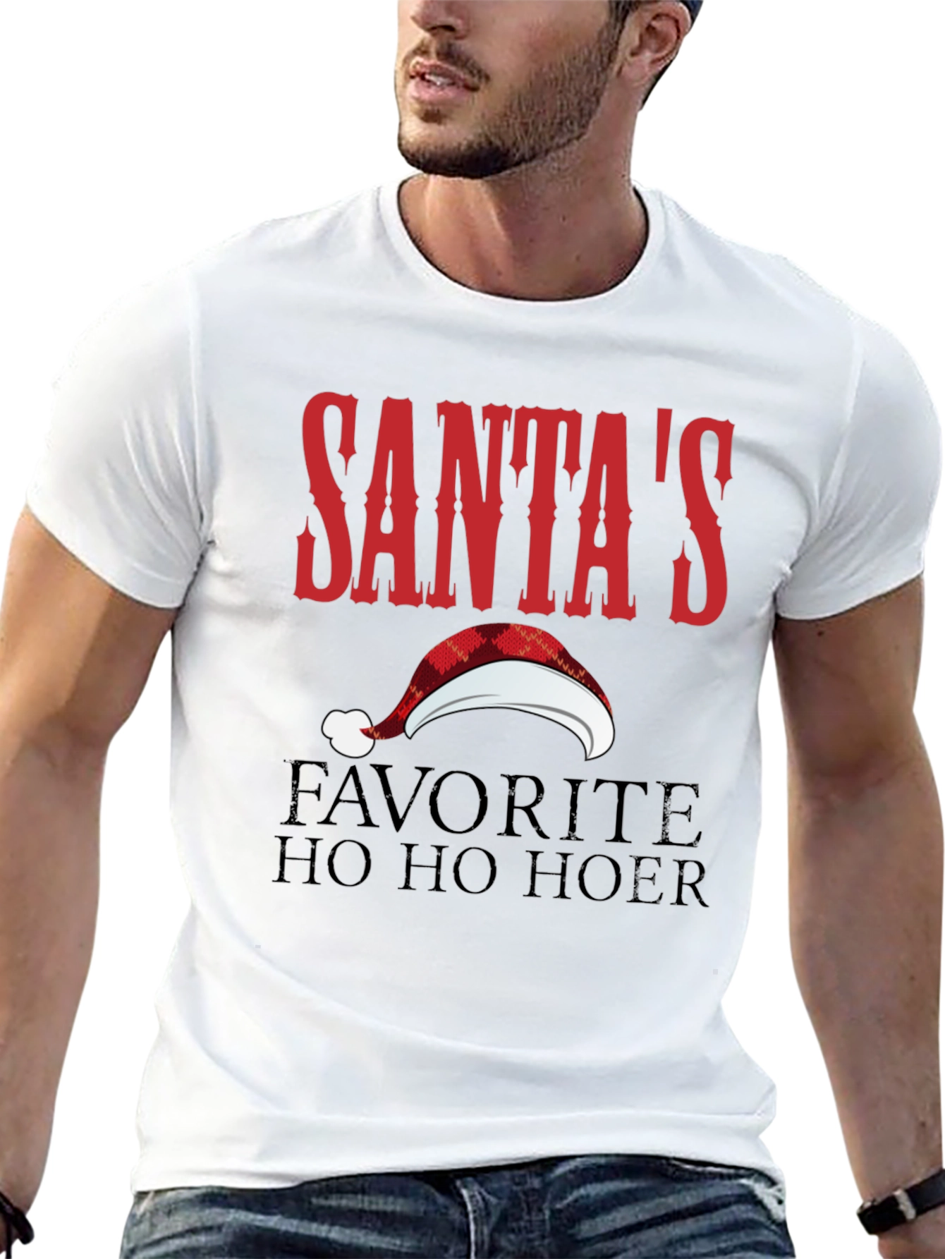 Santas Favorite T-Shirt Funny Christmas Tee