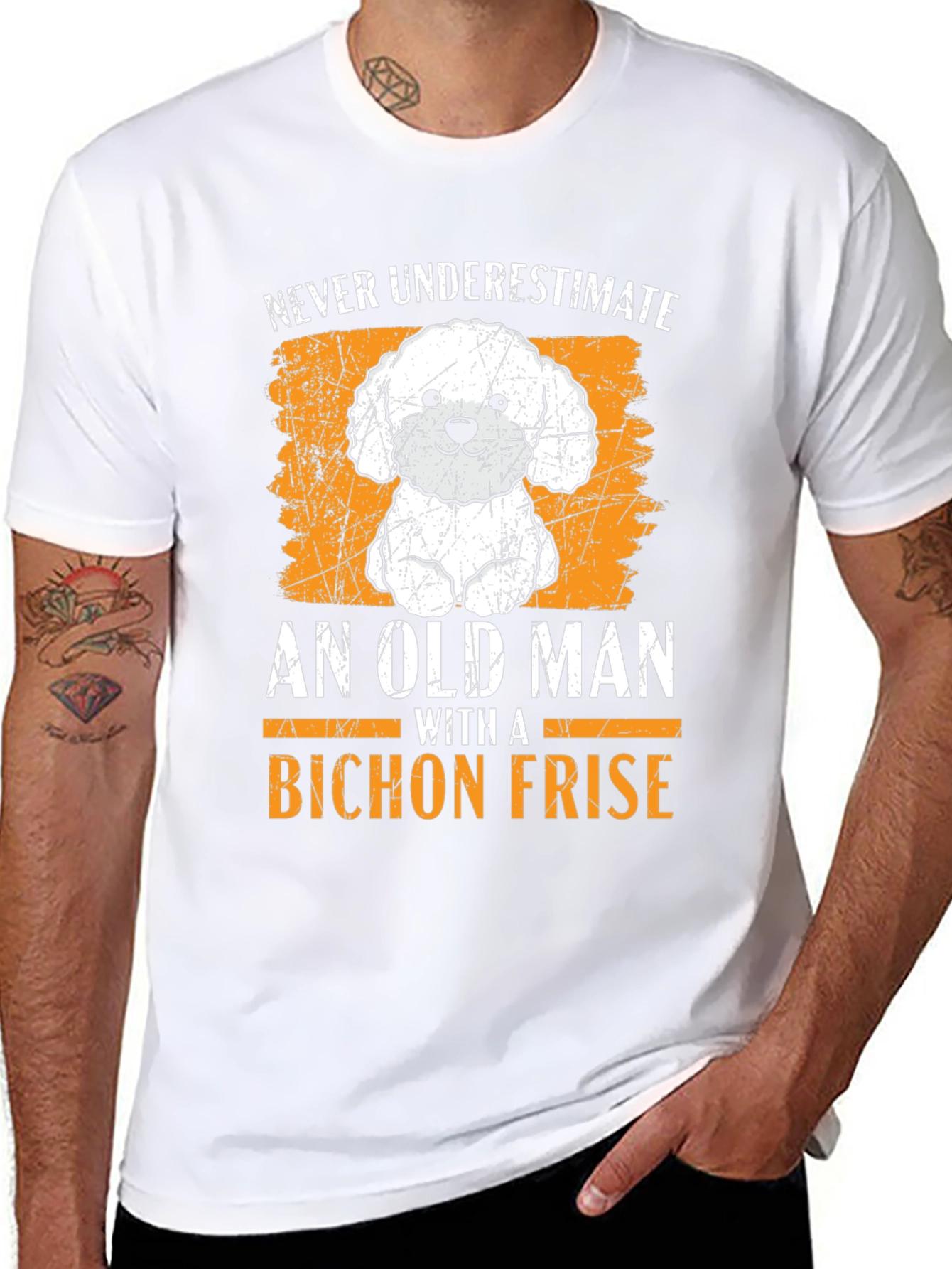 Bichon Frise Old Man T-Shirt
