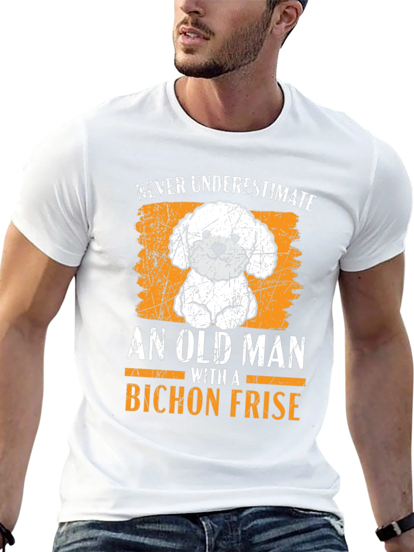 Bichon Frise Old Man T-Shirt