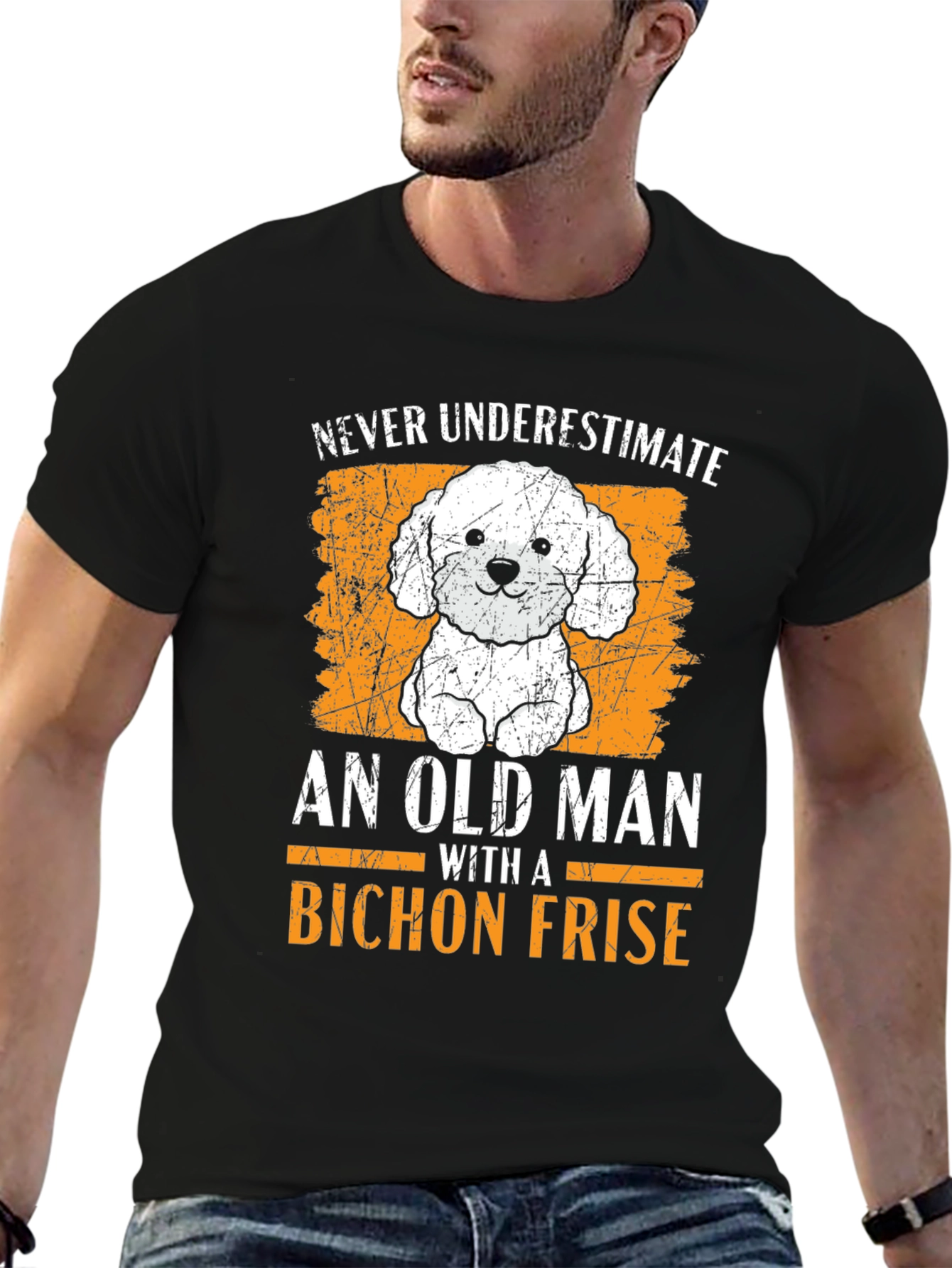 Bichon Frise Old Man T-Shirt