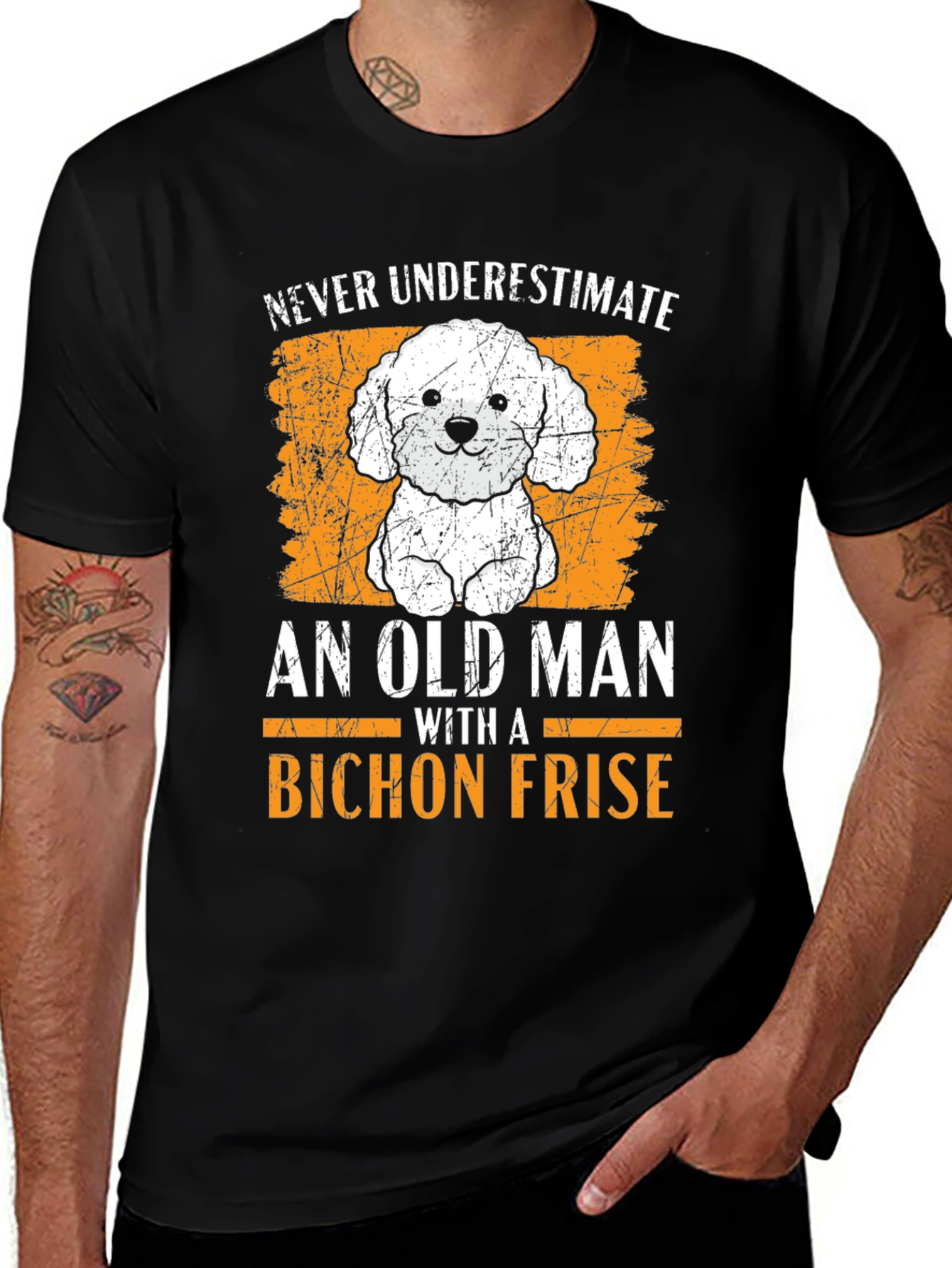 Bichon Frise Old Man T-Shirt