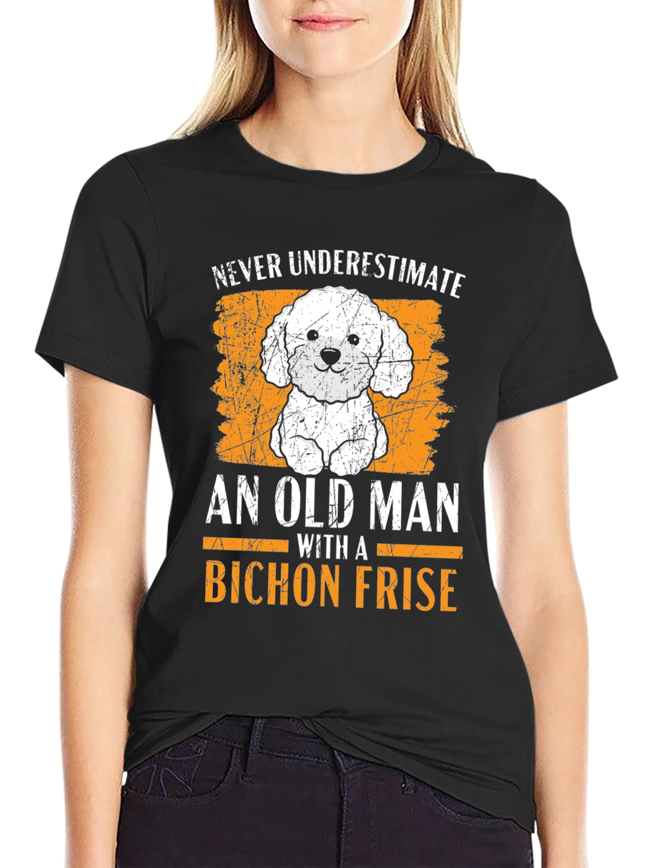 Bichon Frise Old Man T-Shirt