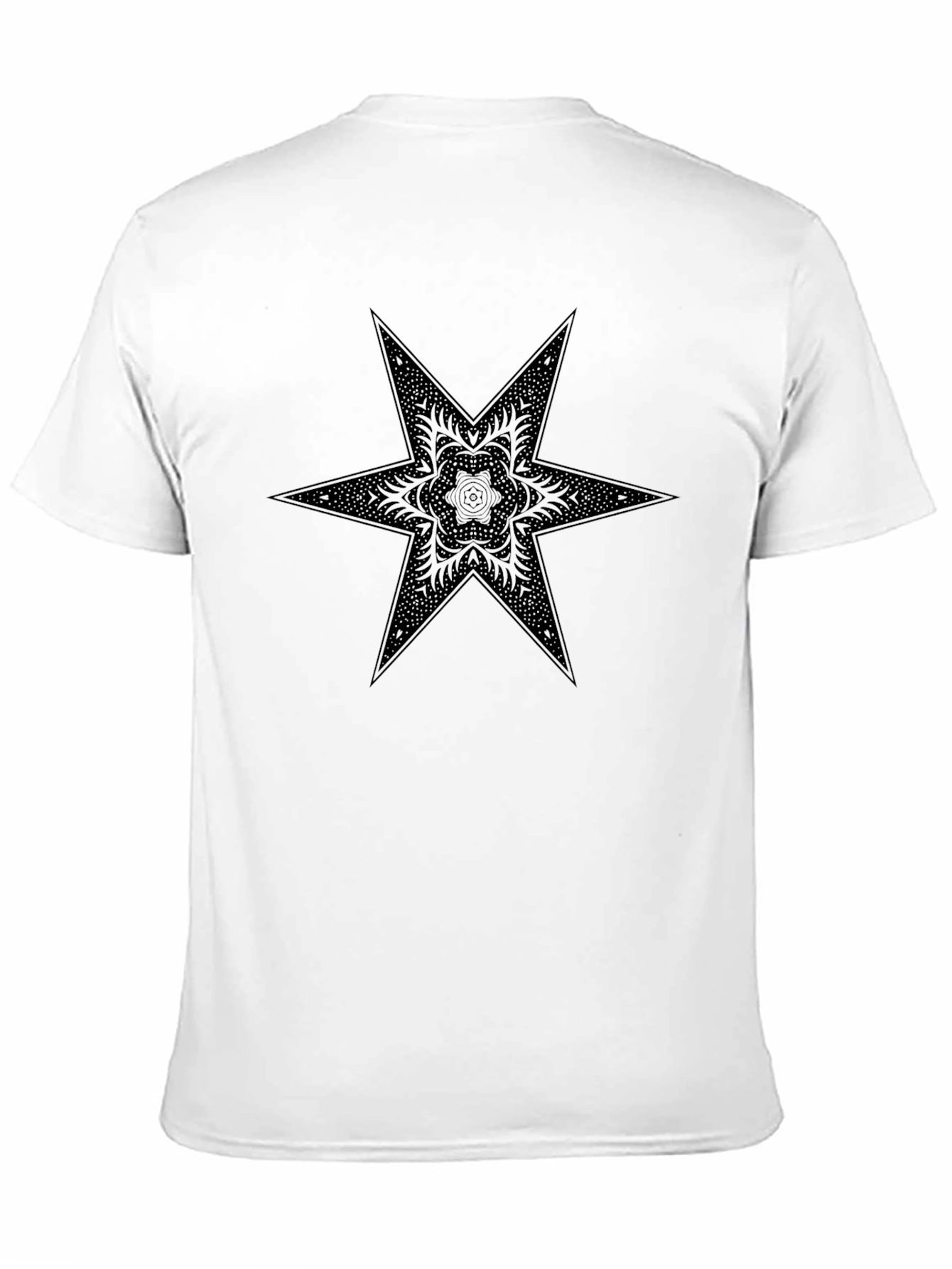 Mystic Star Graphic Tee - Black Cotton Comfort