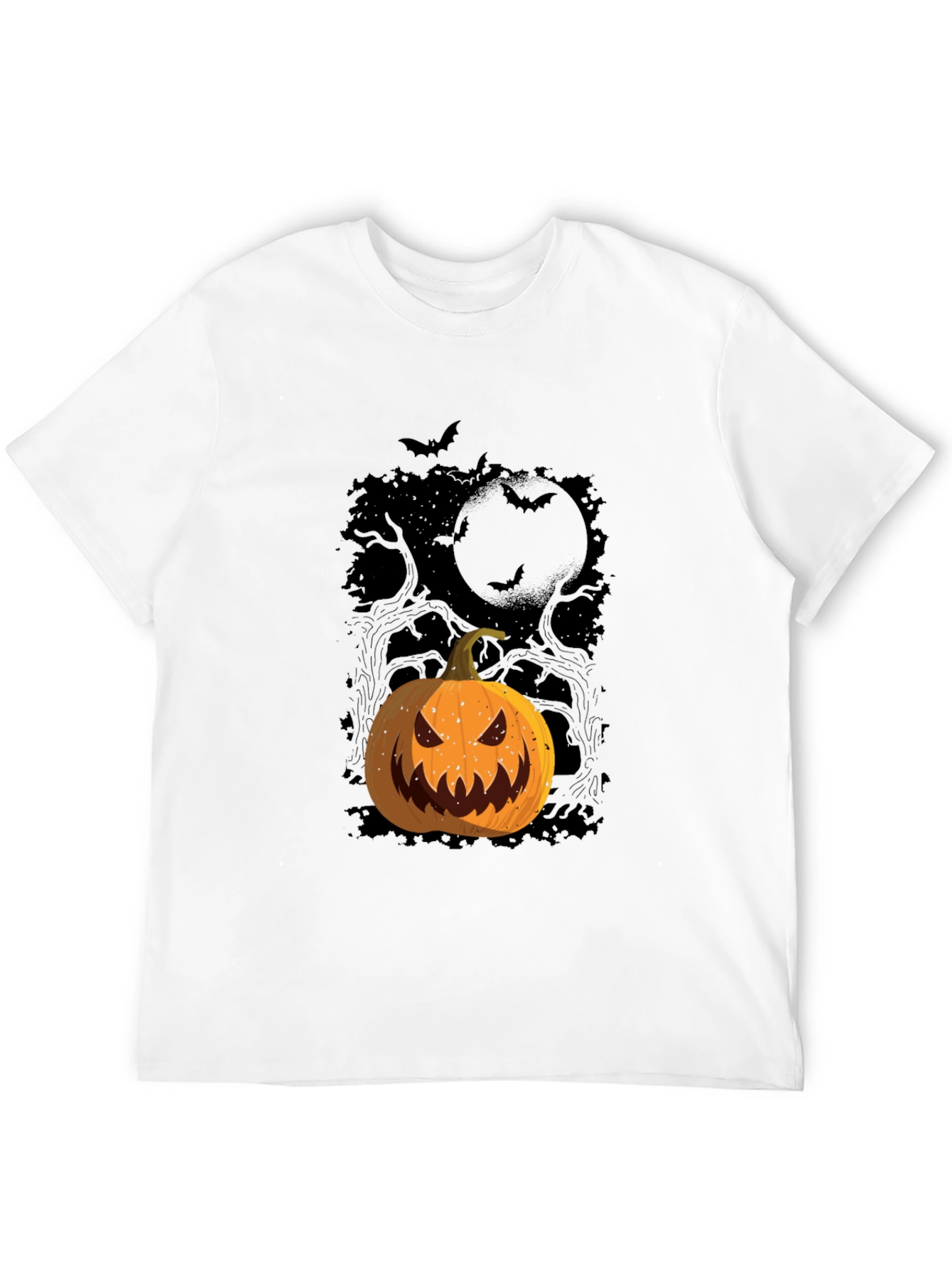 Halloween Pumpkin Graphic Tee - Spooky Season Shirt