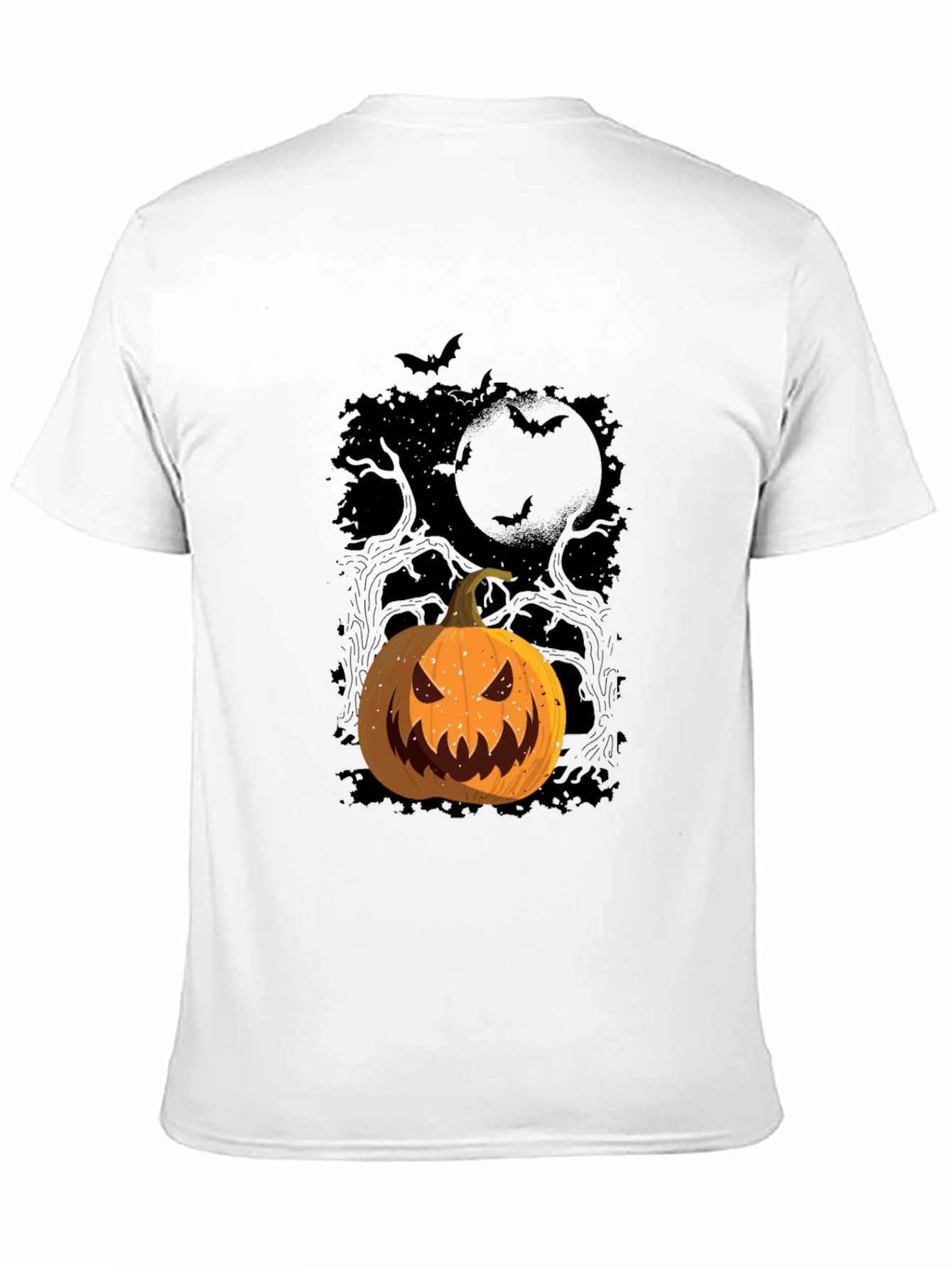 Halloween Pumpkin Graphic Tee - Spooky Season Shirt