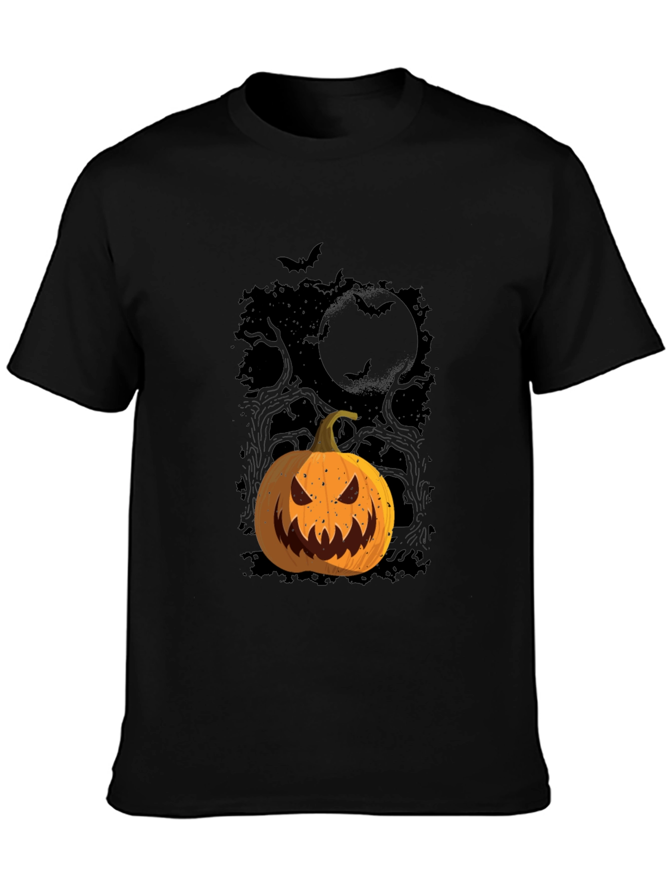 Halloween Pumpkin Graphic Tee - Spooky Season Shirt