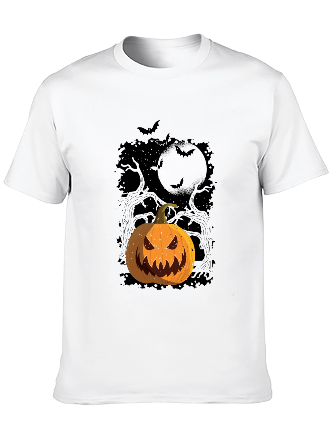 Halloween Pumpkin Graphic Tee - Spooky Season Shirt