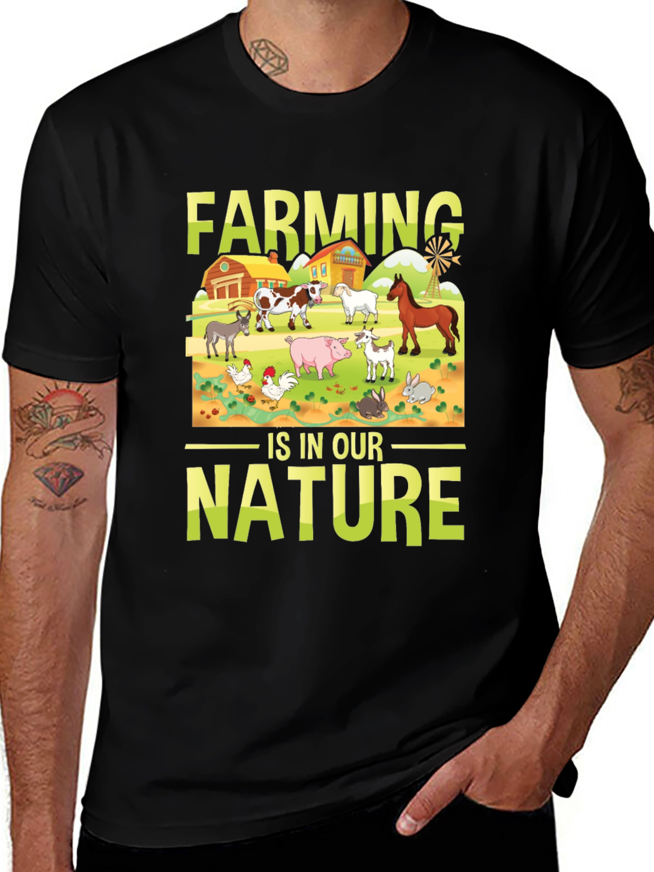 Farming is in Our Nature Graphic T-Shirt