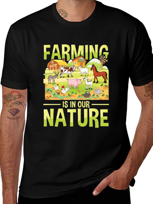 Farming is in Our Nature Graphic T-Shirt
