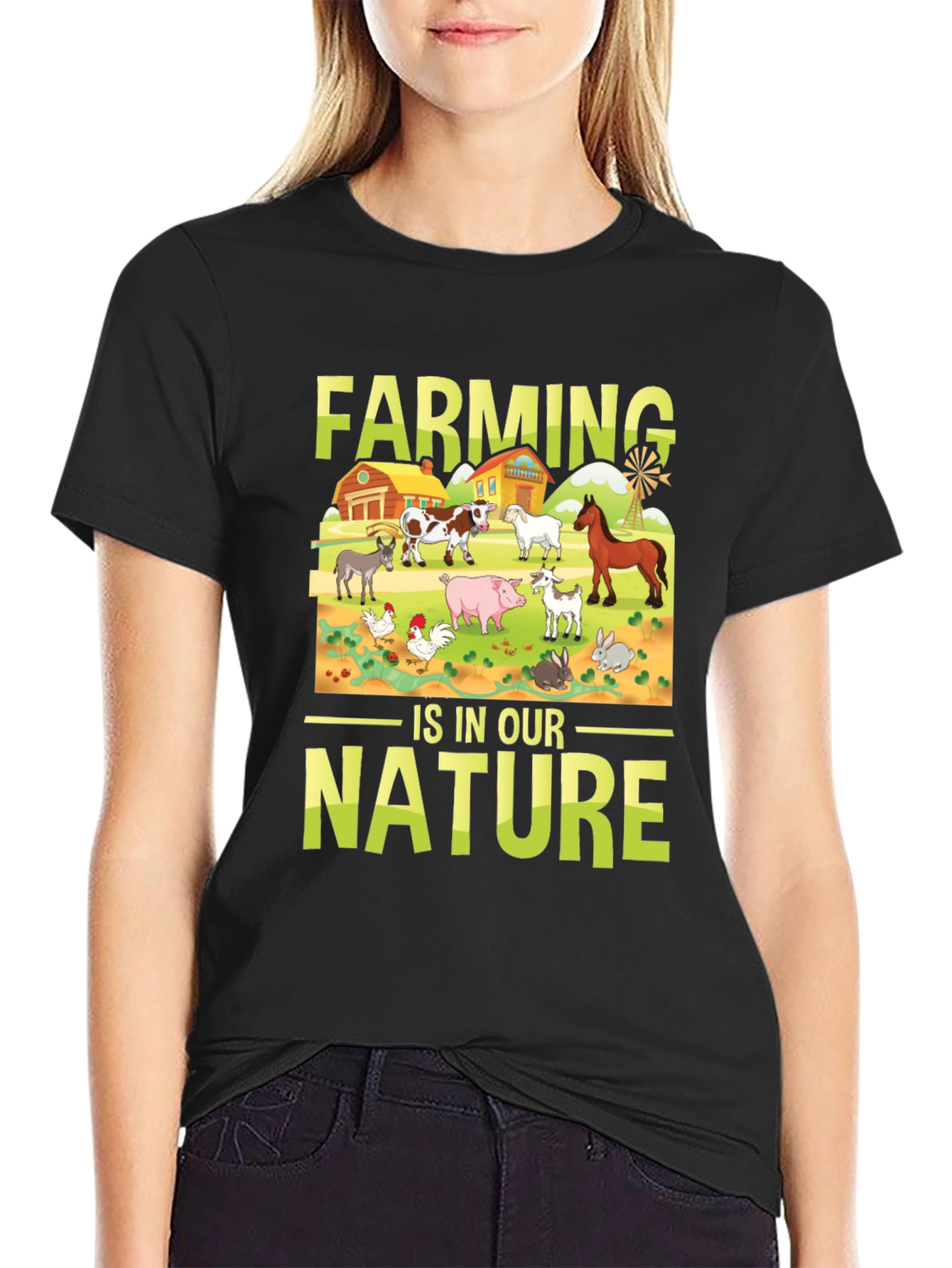 Farming is in Our Nature Graphic T-Shirt