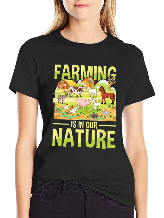 Farming is in Our Nature Graphic T-Shirt