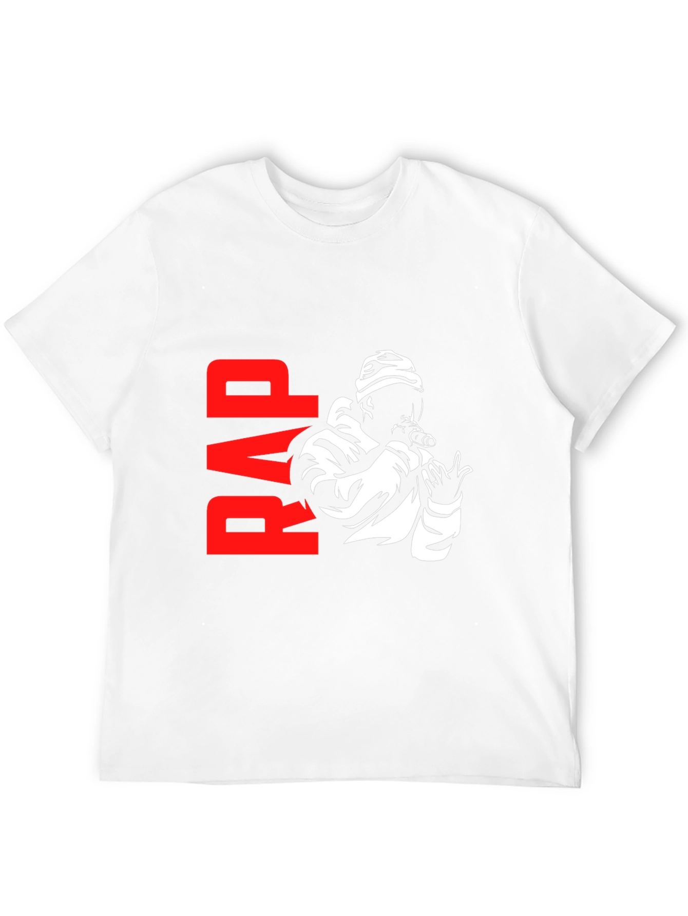 Rap Music T-Shirt - Black Hip Hop Style Tee