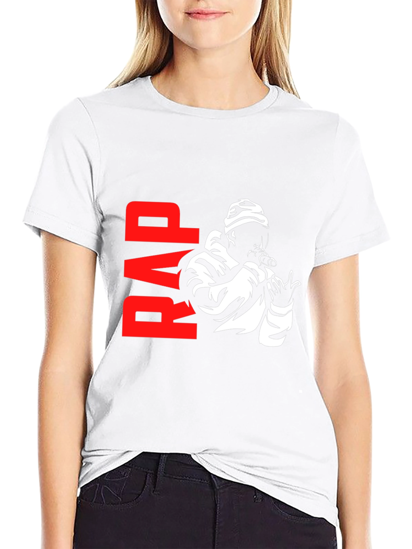 Rap Music T-Shirt - Black Hip Hop Style Tee