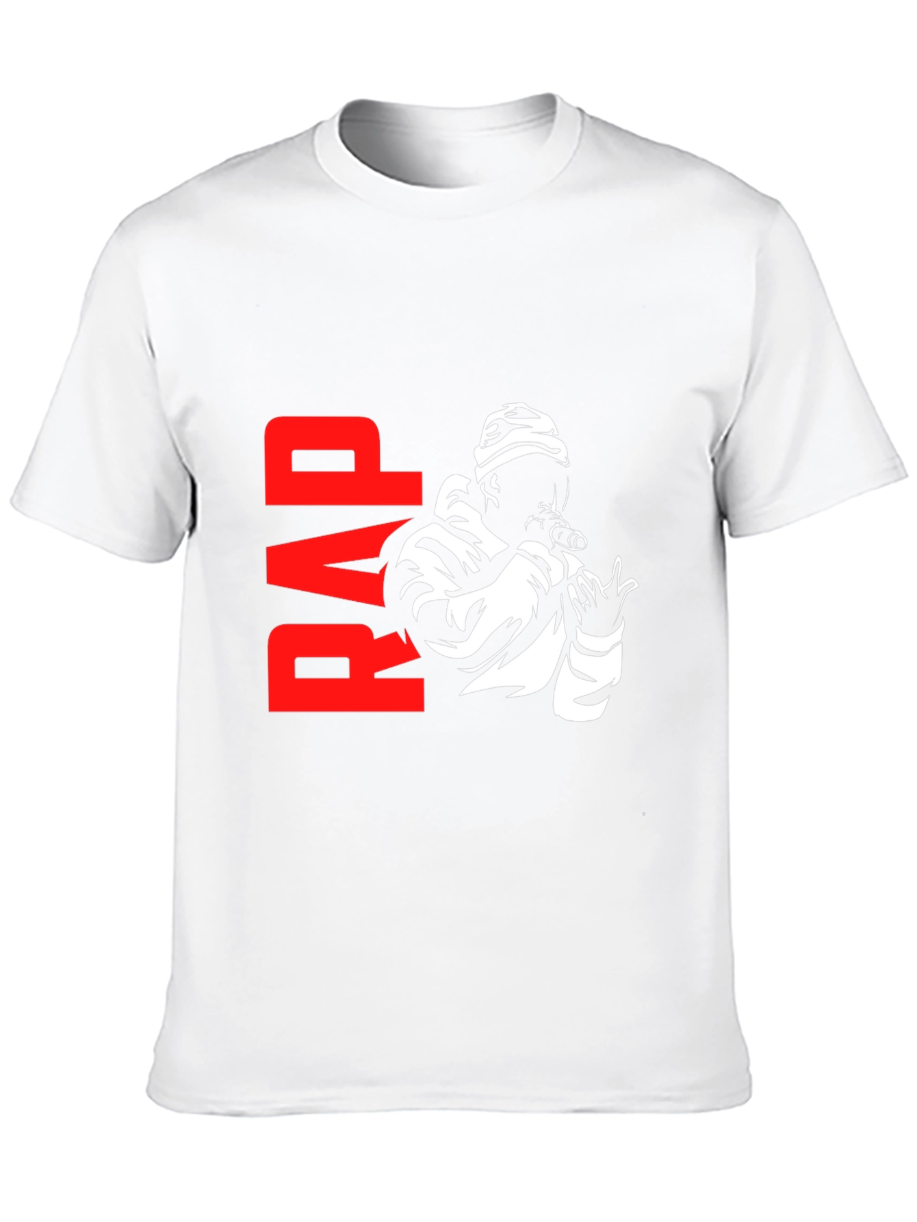 Rap Music T-Shirt - Black Hip Hop Style Tee