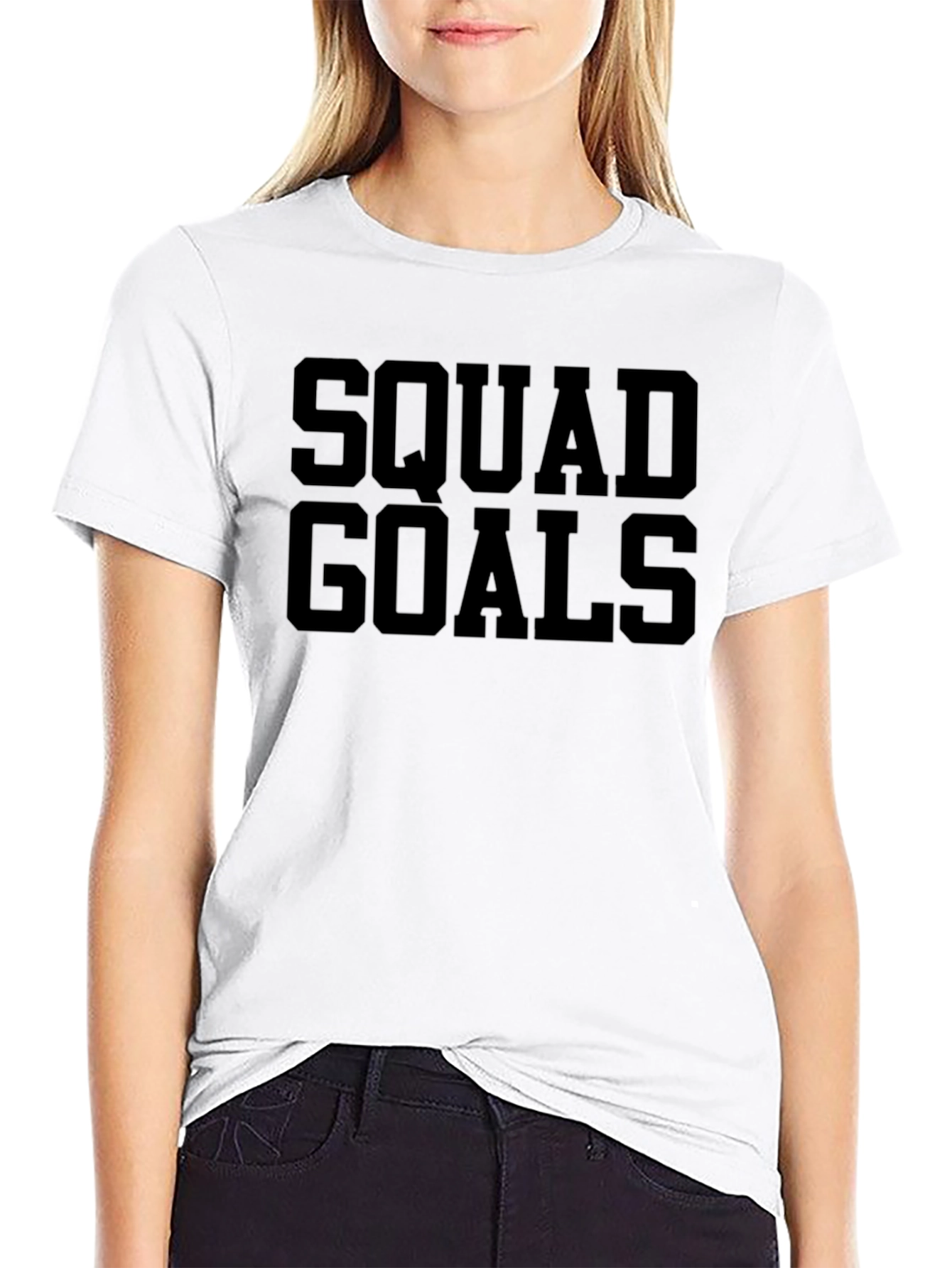 Squad Goals Graphic Tee - Black