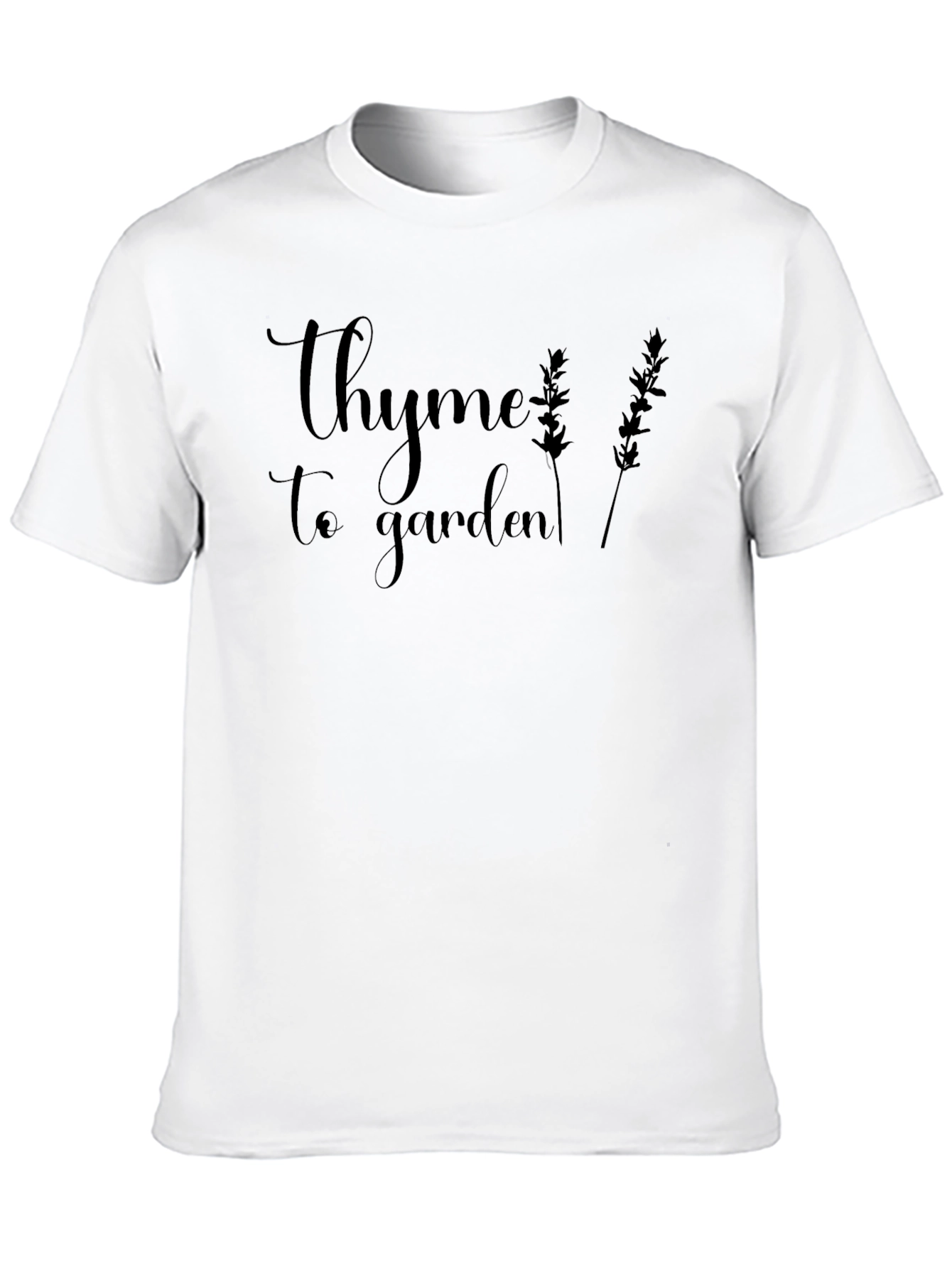 Thyme to Garden Graphic Tee - Black