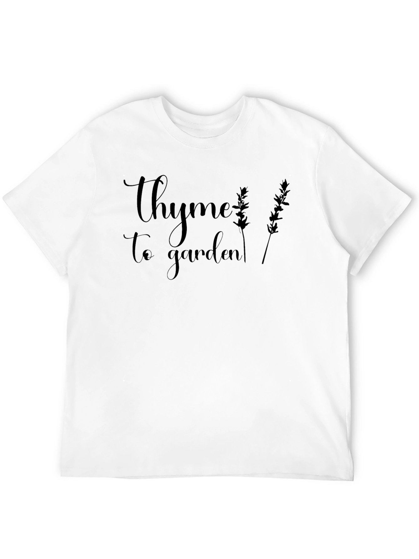 Thyme to Garden Graphic Tee - Black