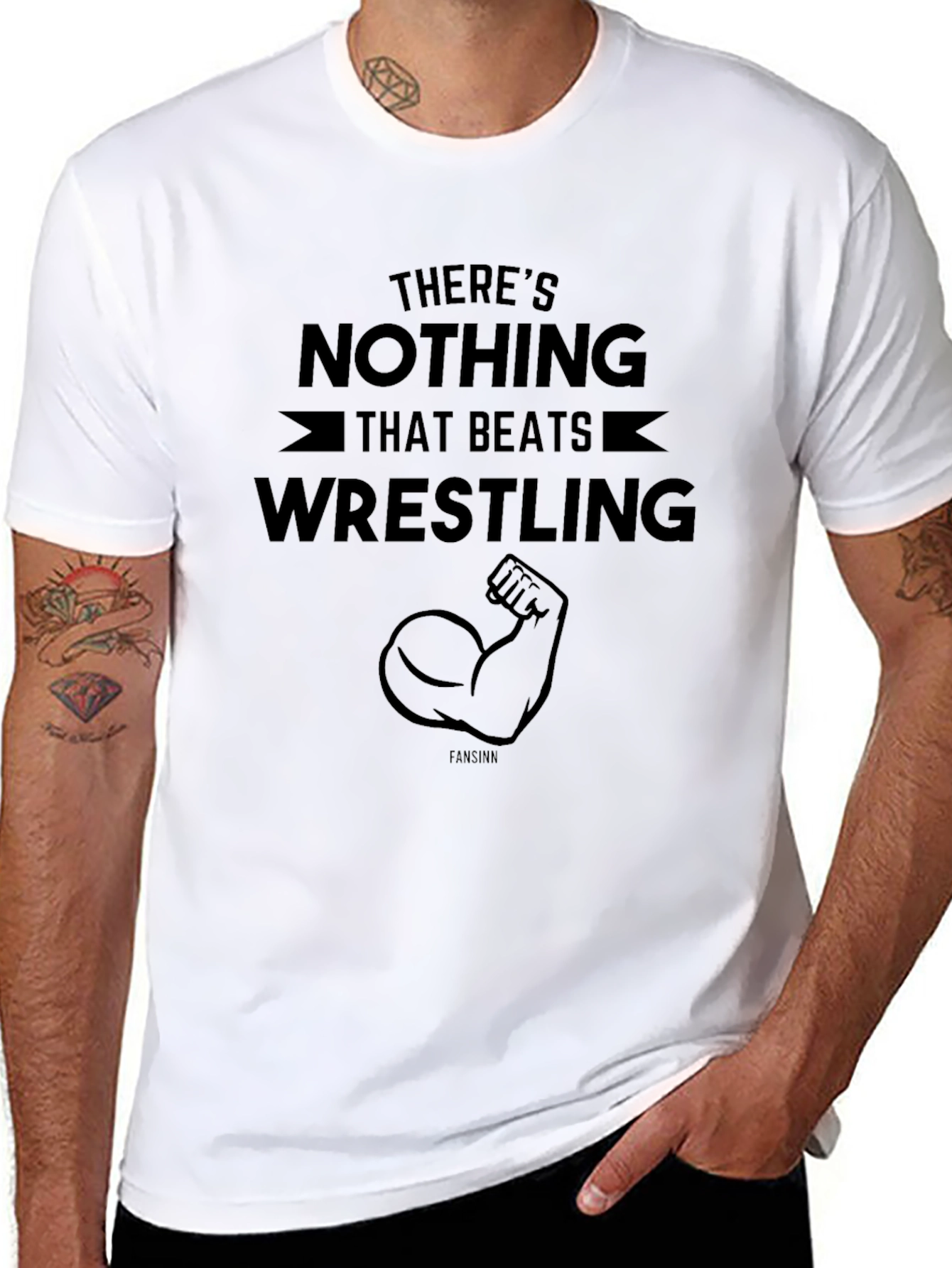 Wrestling T-Shirt - Nothing Beats Wrestling Graphic Tee