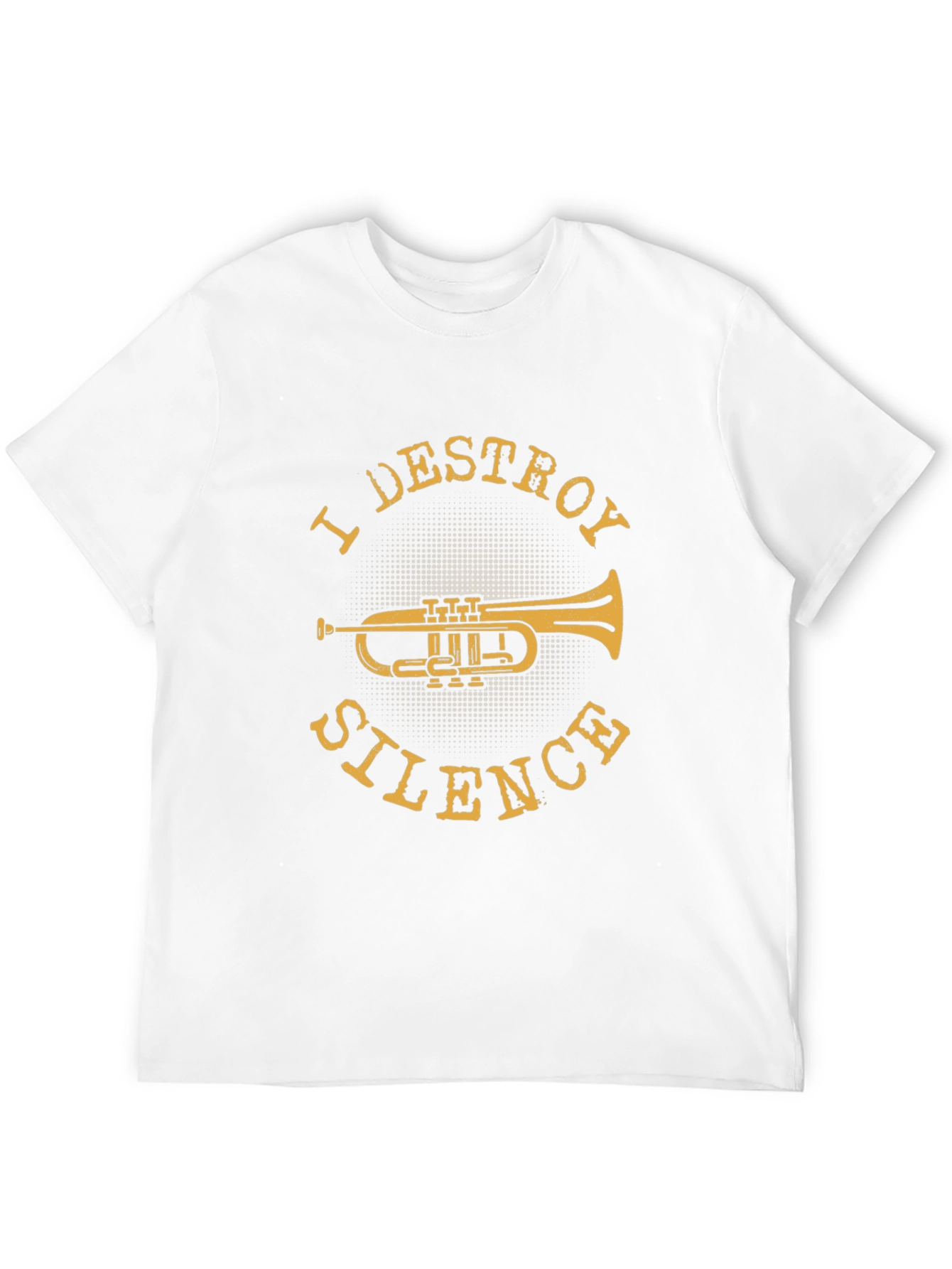 I Destroy Silence Trumpet Graphic T-Shirt