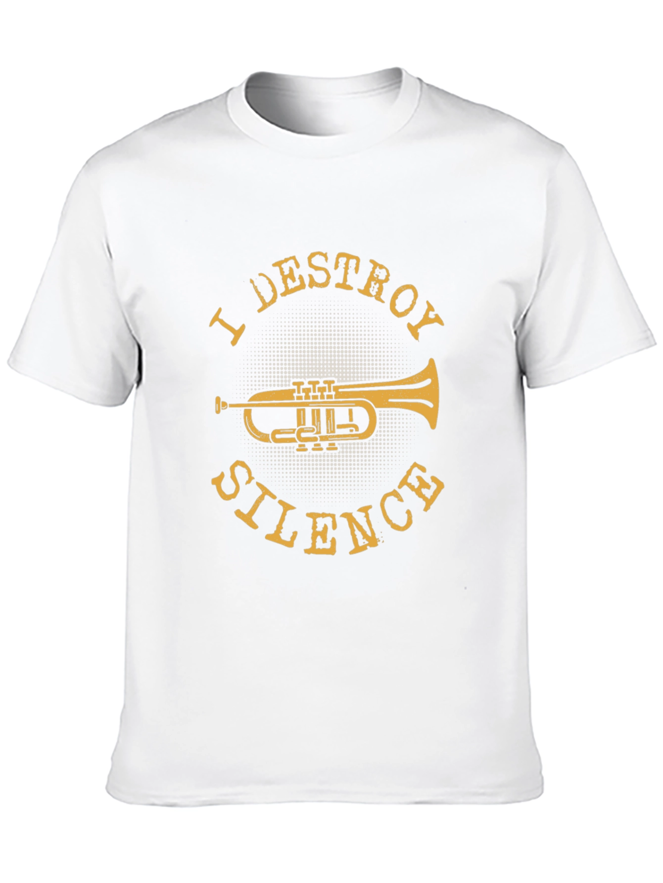 I Destroy Silence Trumpet Graphic T-Shirt