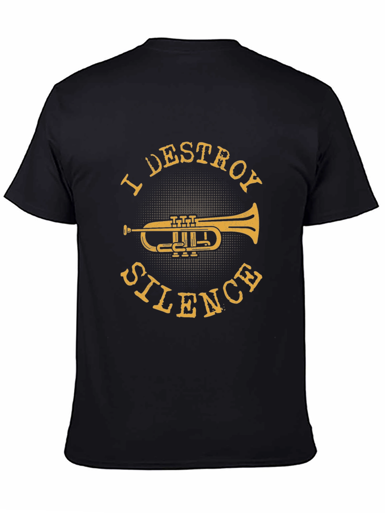 I Destroy Silence Trumpet Graphic T-Shirt