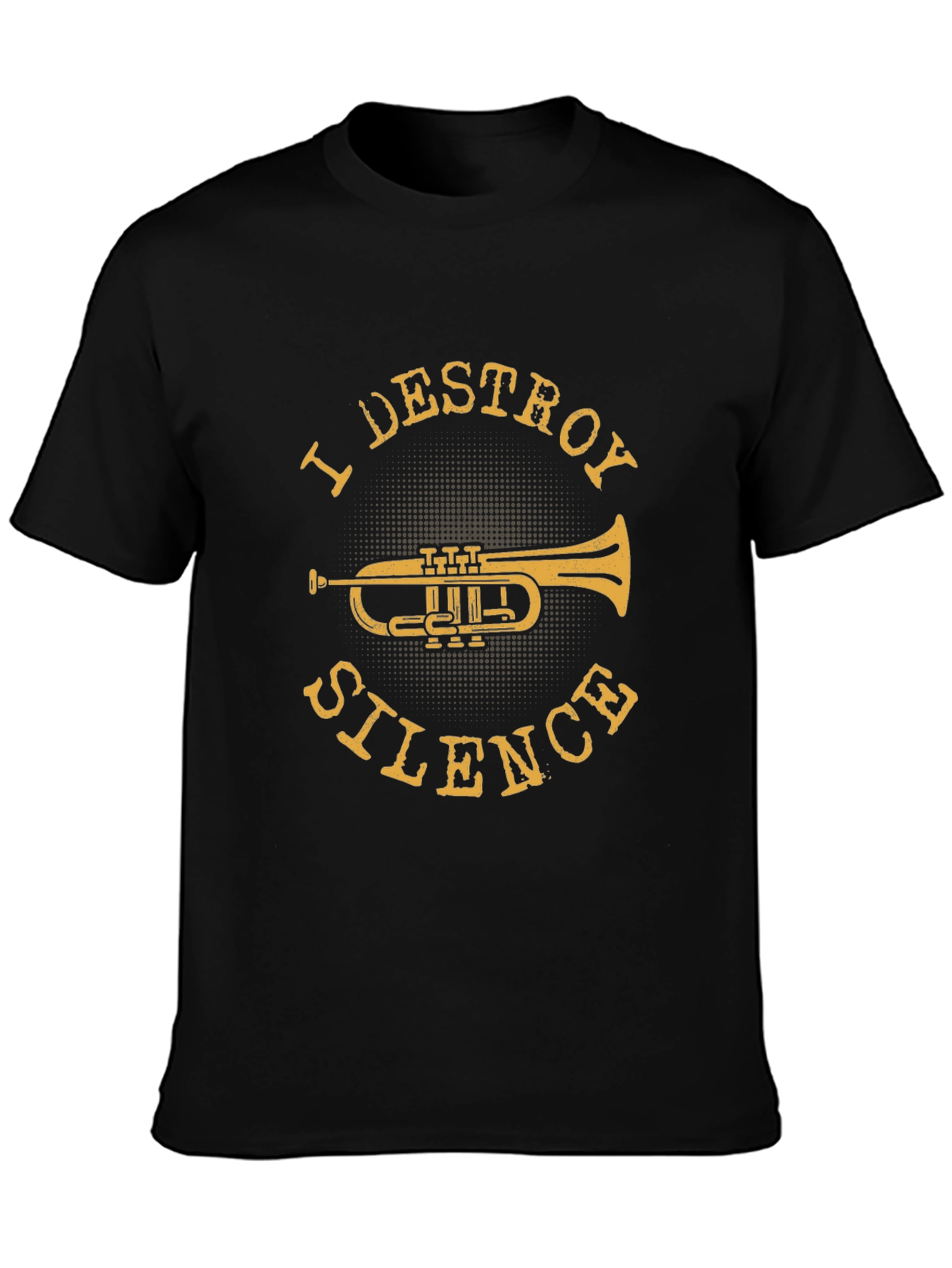 I Destroy Silence Trumpet Graphic T-Shirt