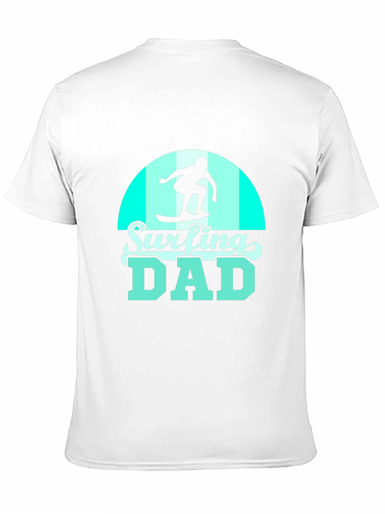 Surfing Dad Black Graphic Tee