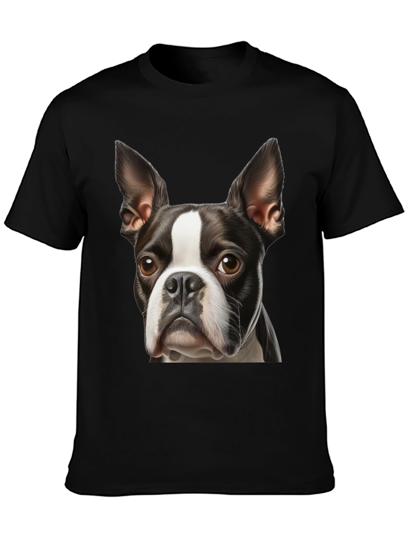 Boston Terrier Graphic Tee - Black