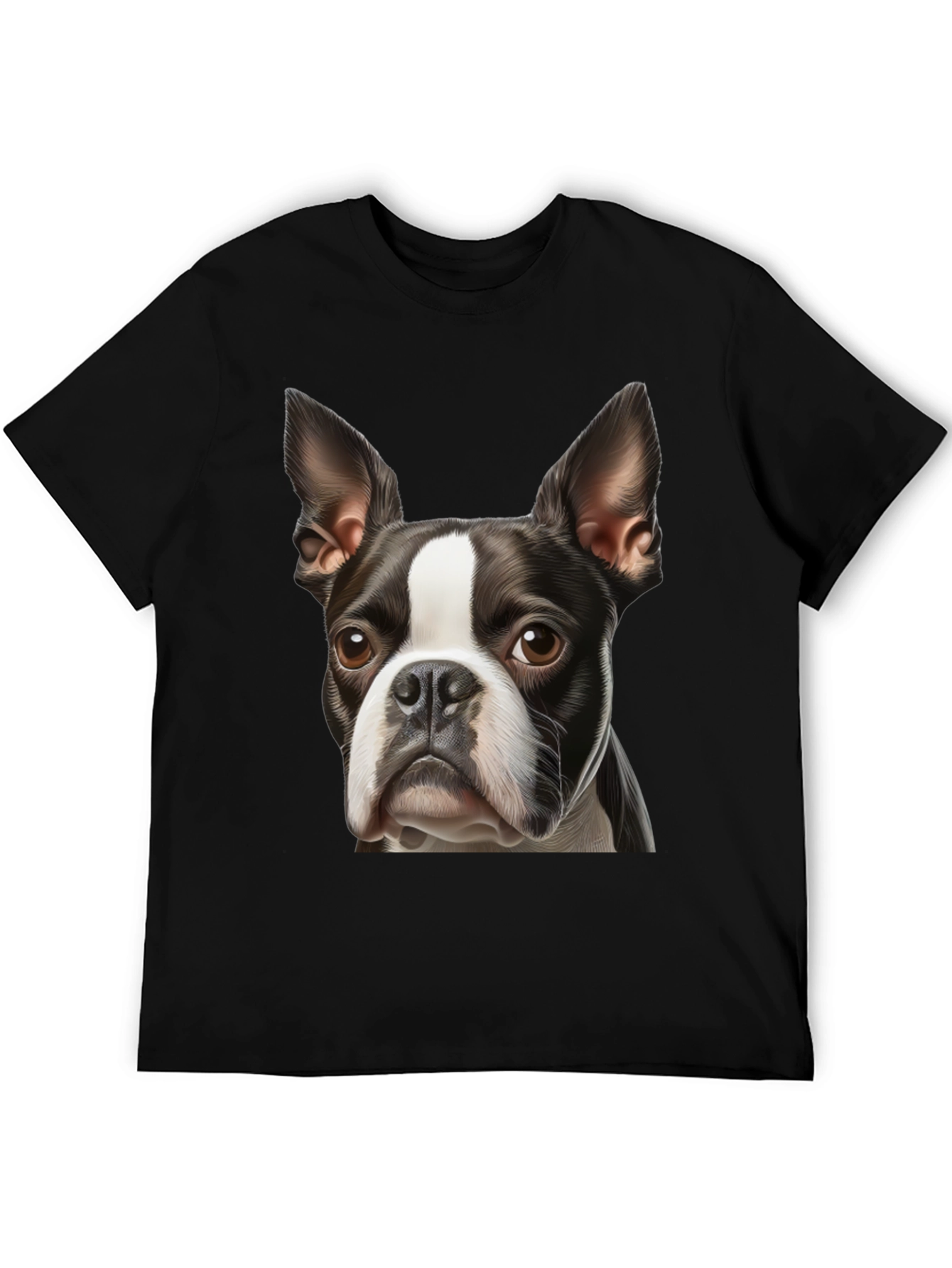 Boston Terrier Graphic Tee - Black