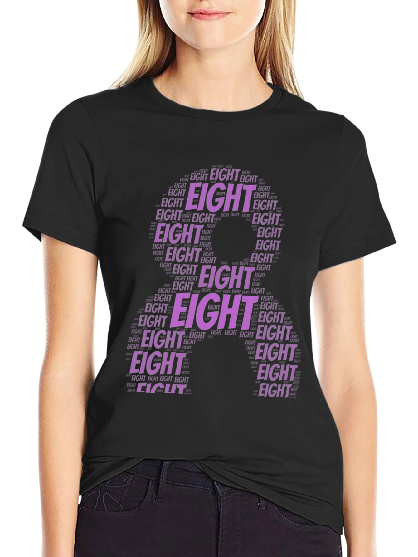 Number 8 Word Art T-Shirt