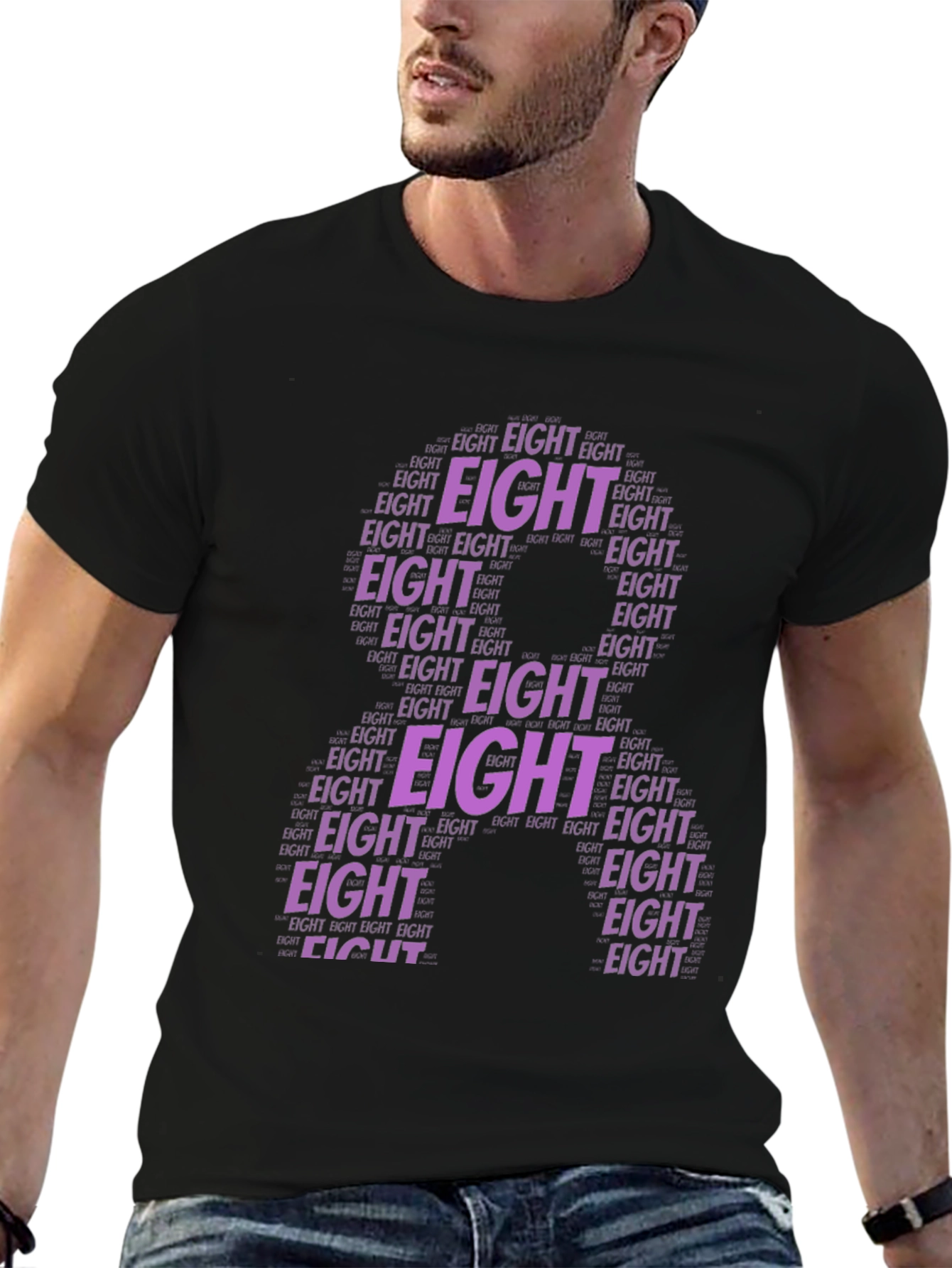 Number 8 Word Art T-Shirt