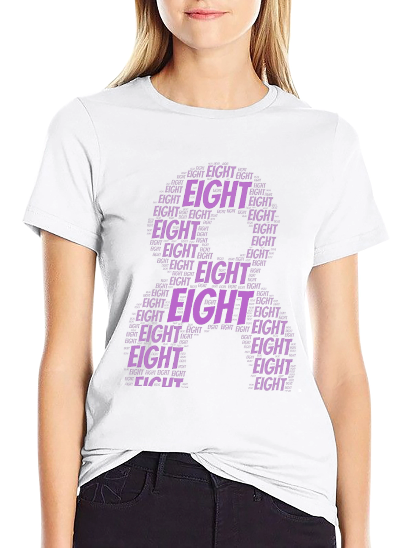 Number 8 Word Art T-Shirt