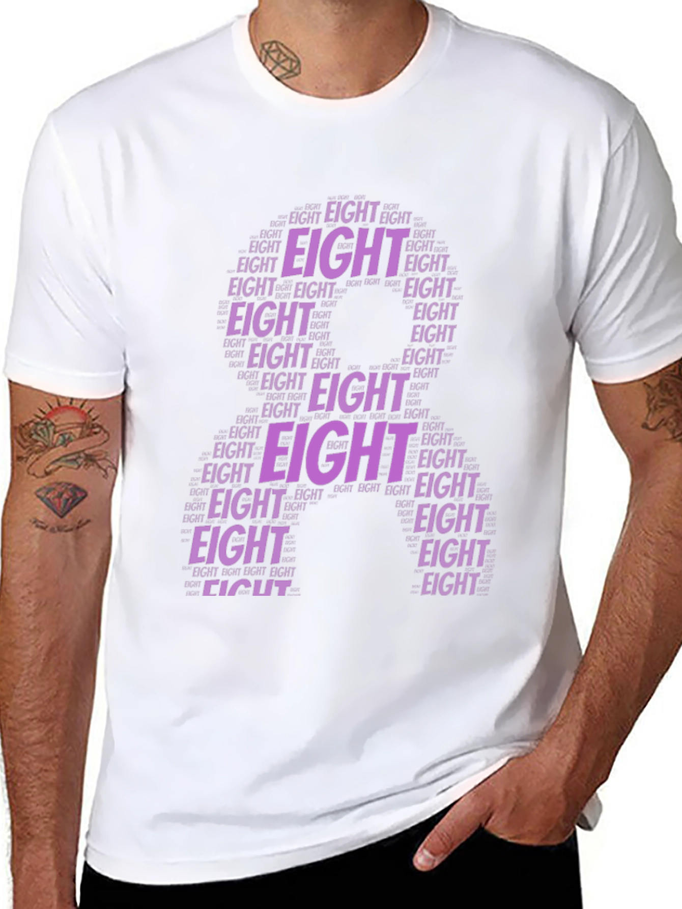 Number 8 Word Art T-Shirt