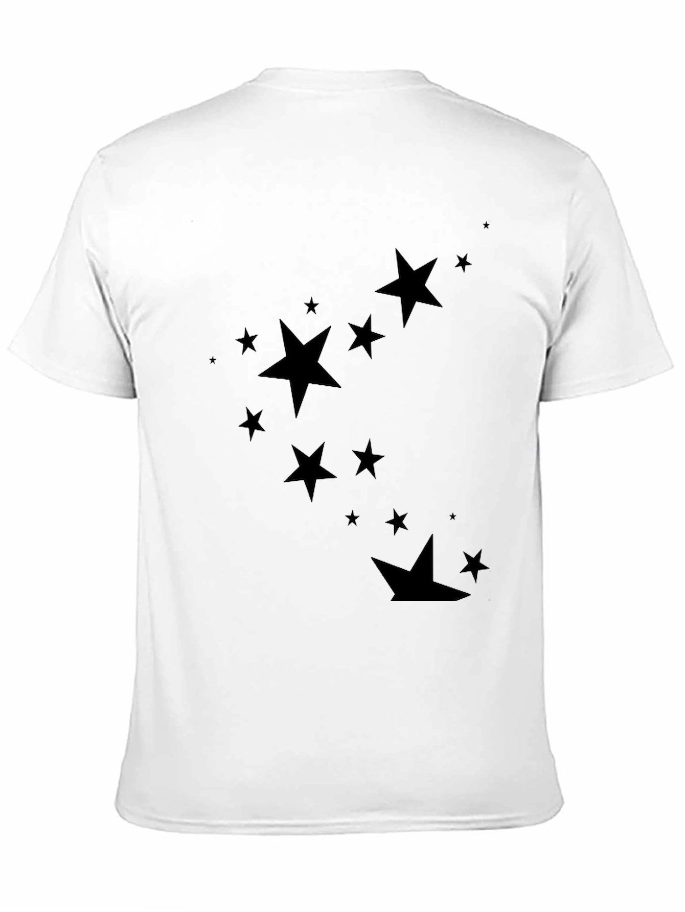 Starry Night Black Tee - Stylish Mens Casual Wear