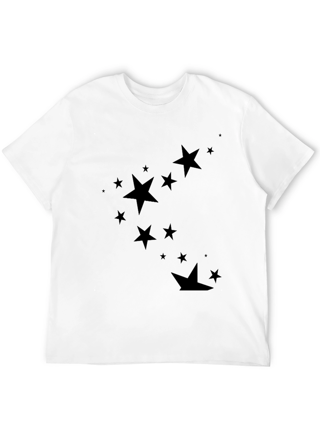 Starry Night Black Tee - Stylish Mens Casual Wear