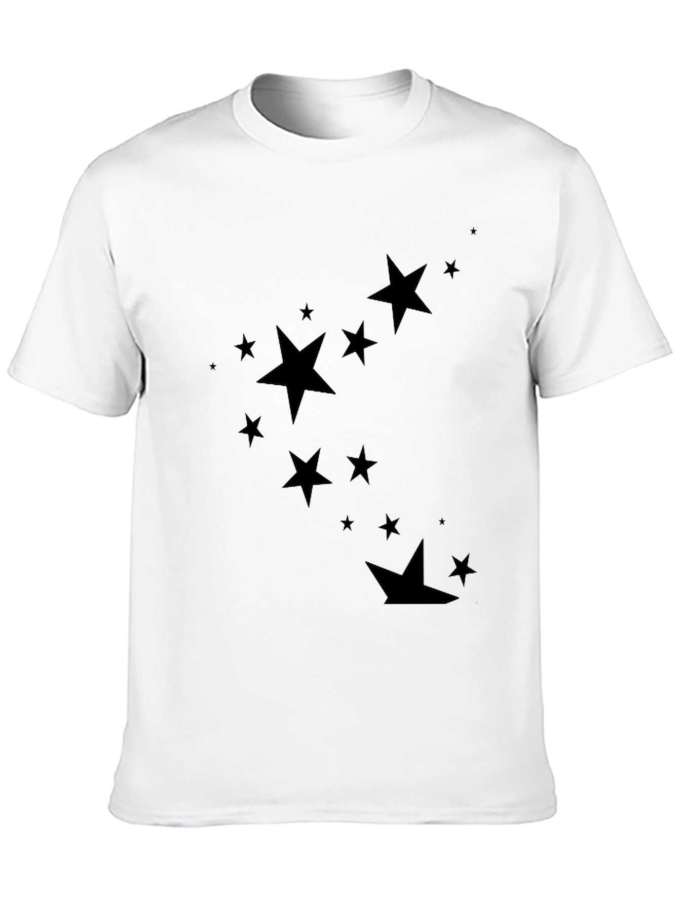 Starry Night Black Tee - Stylish Mens Casual Wear