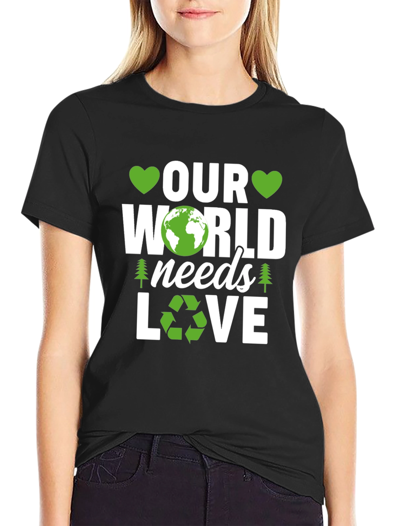 Our World Needs Love Earth Day T-Shirt