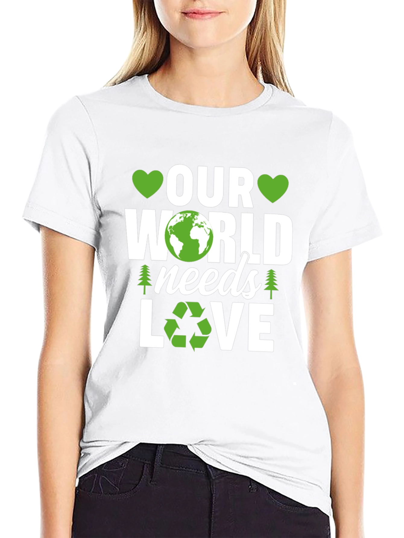 Our World Needs Love Earth Day T-Shirt
