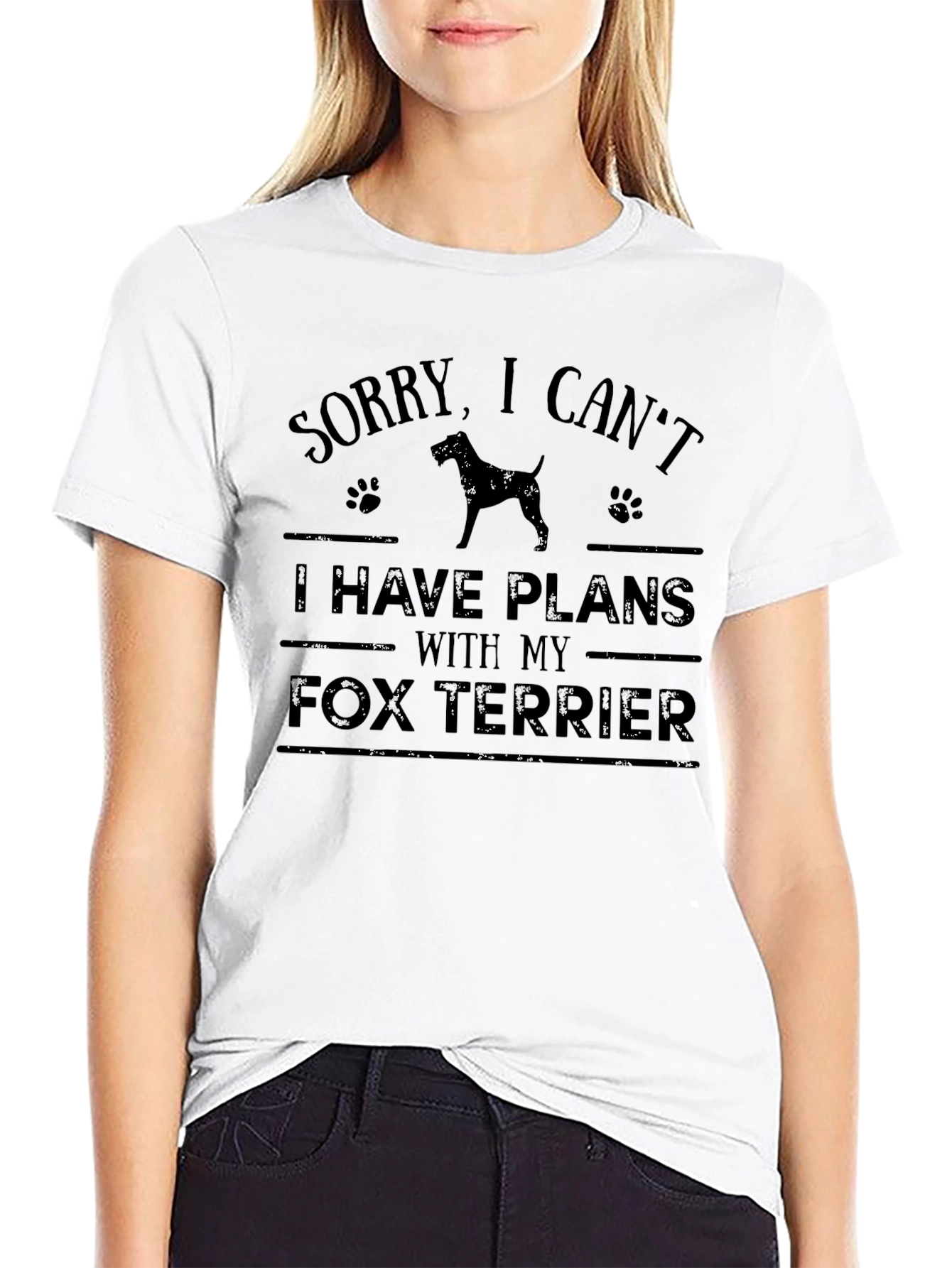 Sorry I Cant Fox Terrier T-Shirt
