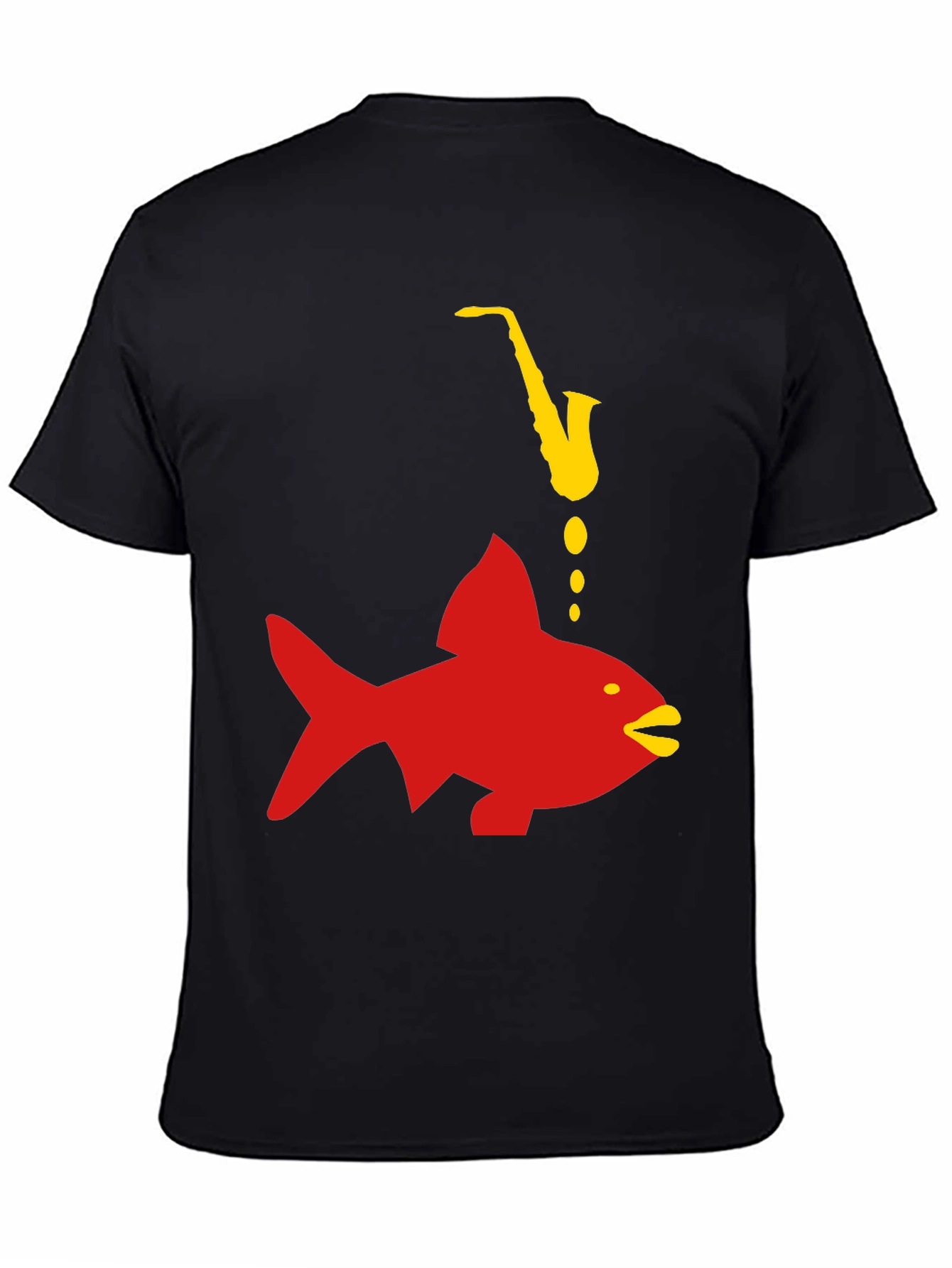 Saxophone Fish Graphic Tee
