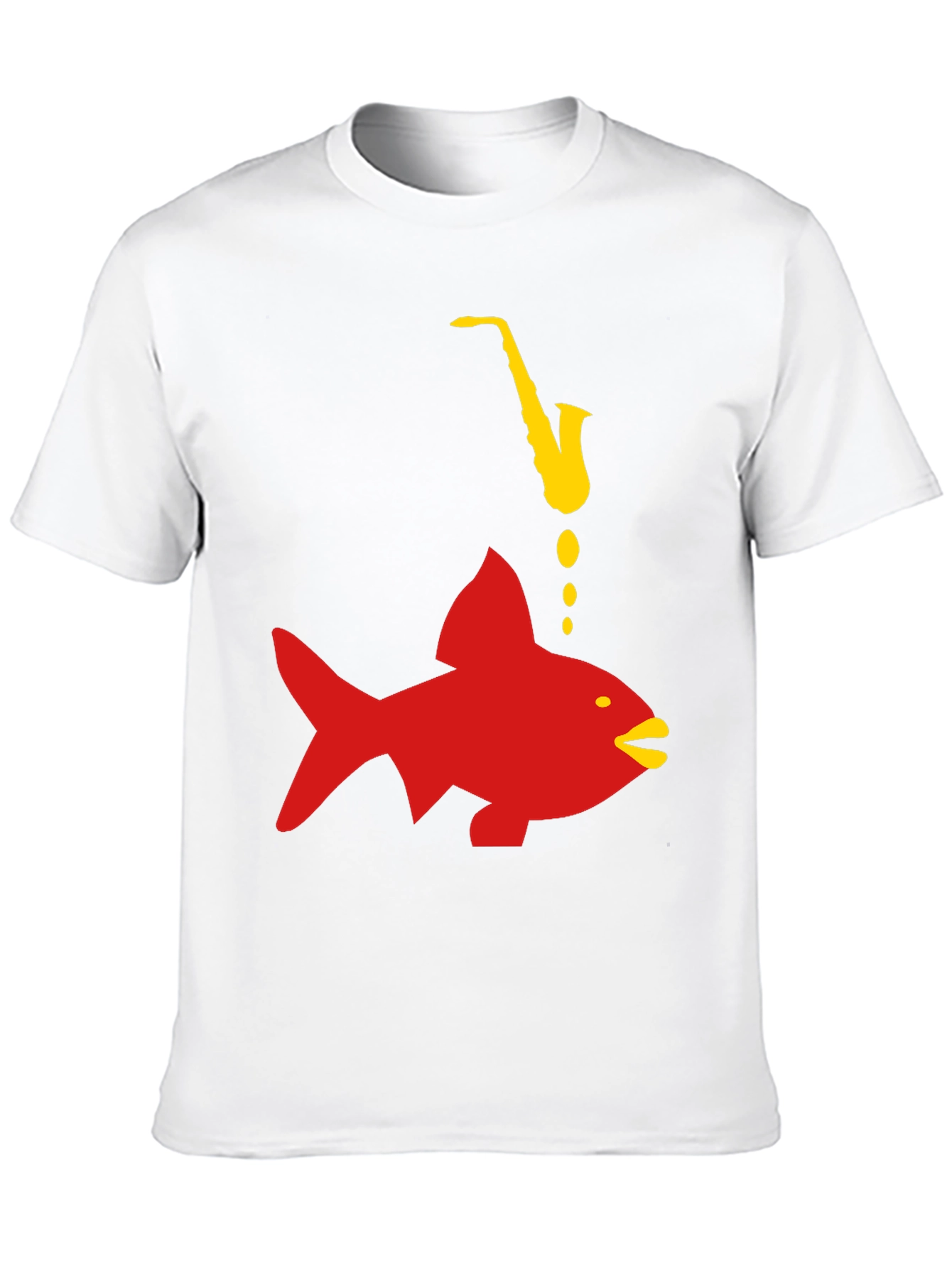 Saxophone Fish Graphic Tee